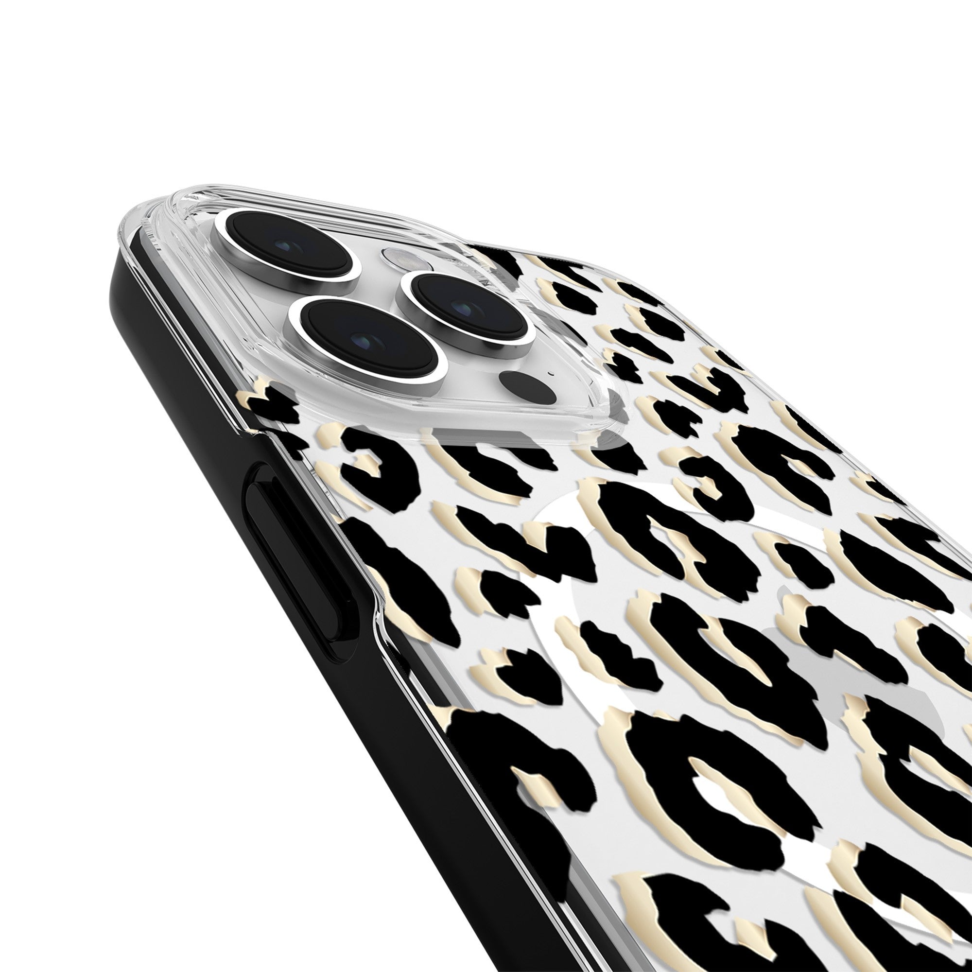 iPhone 15 Pro Max Kate Spade Protective Hardshell MagSafe Case - City Leopard - 15-12002