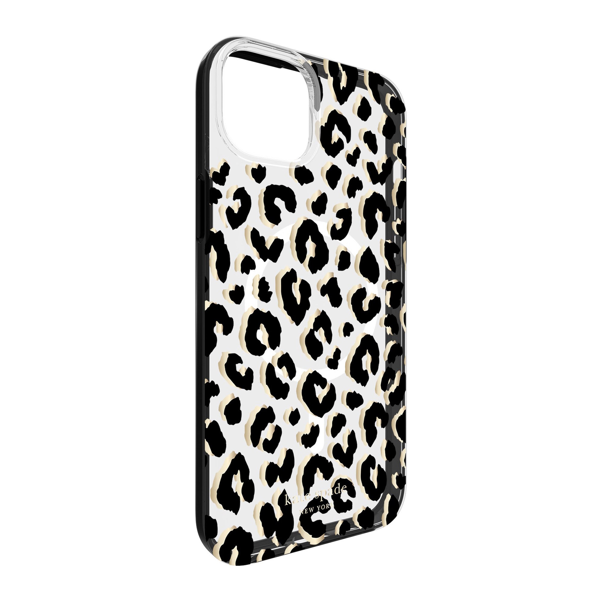 iPhone 15 Plus/14 Plus Kate Spade Protective Hardshell MagSafe Case - City Leopard - 15-12003