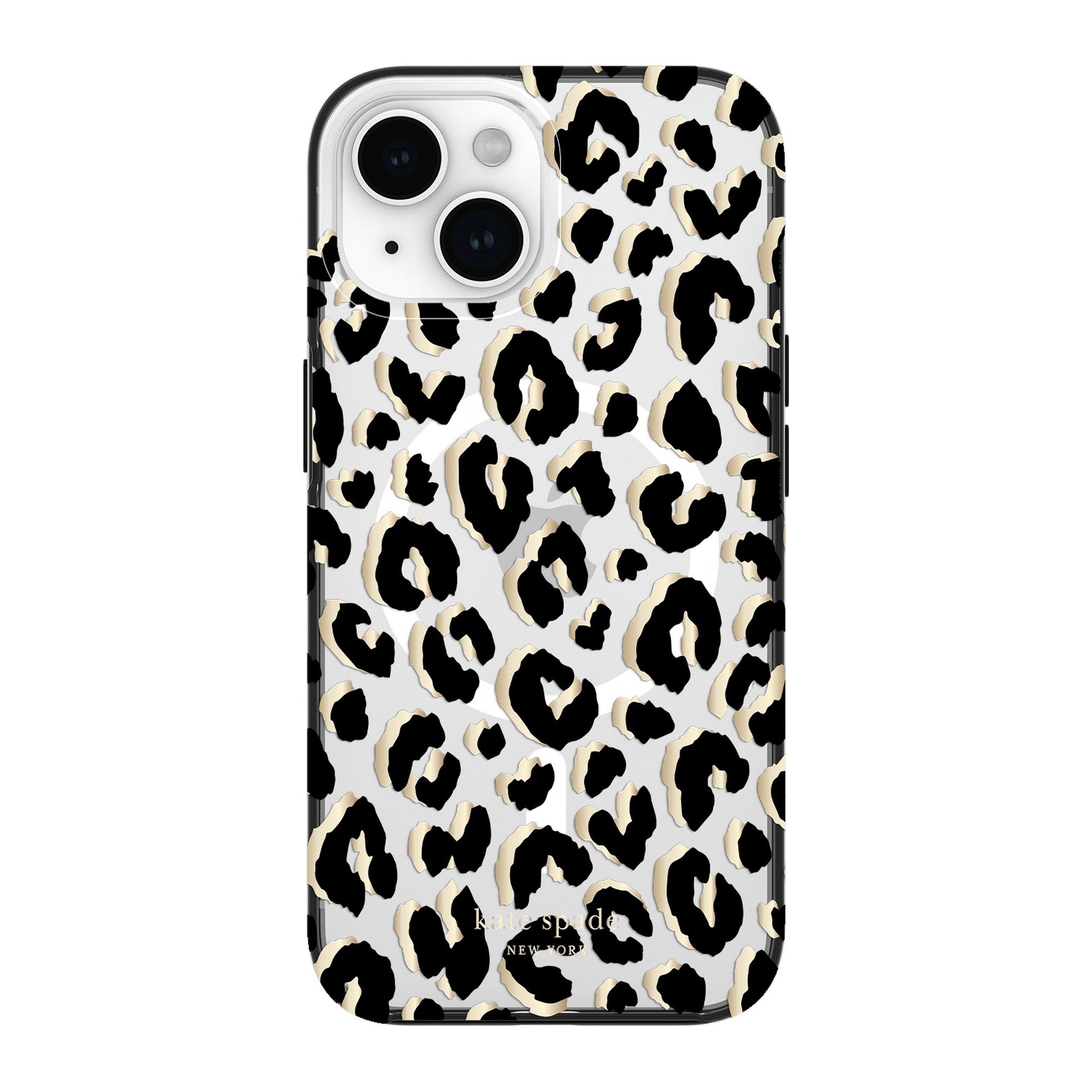 iPhone 15/14/13 Kate Spade Protective Hardshell MagSafe Case - City Leopard - 15-12005