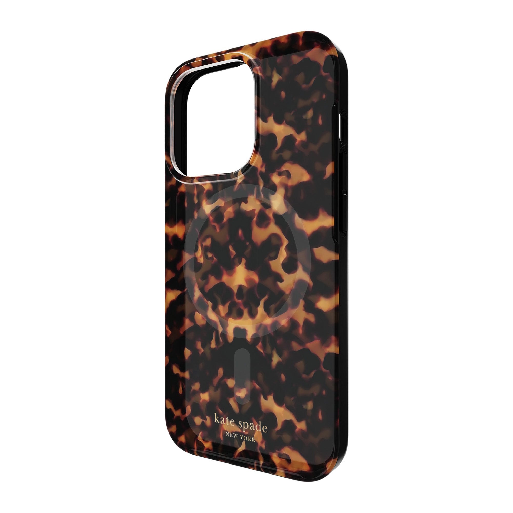 iPhone 15 Pro Kate Spade Protective Hardshell MagSafe Case - Tortoise - 15-12008