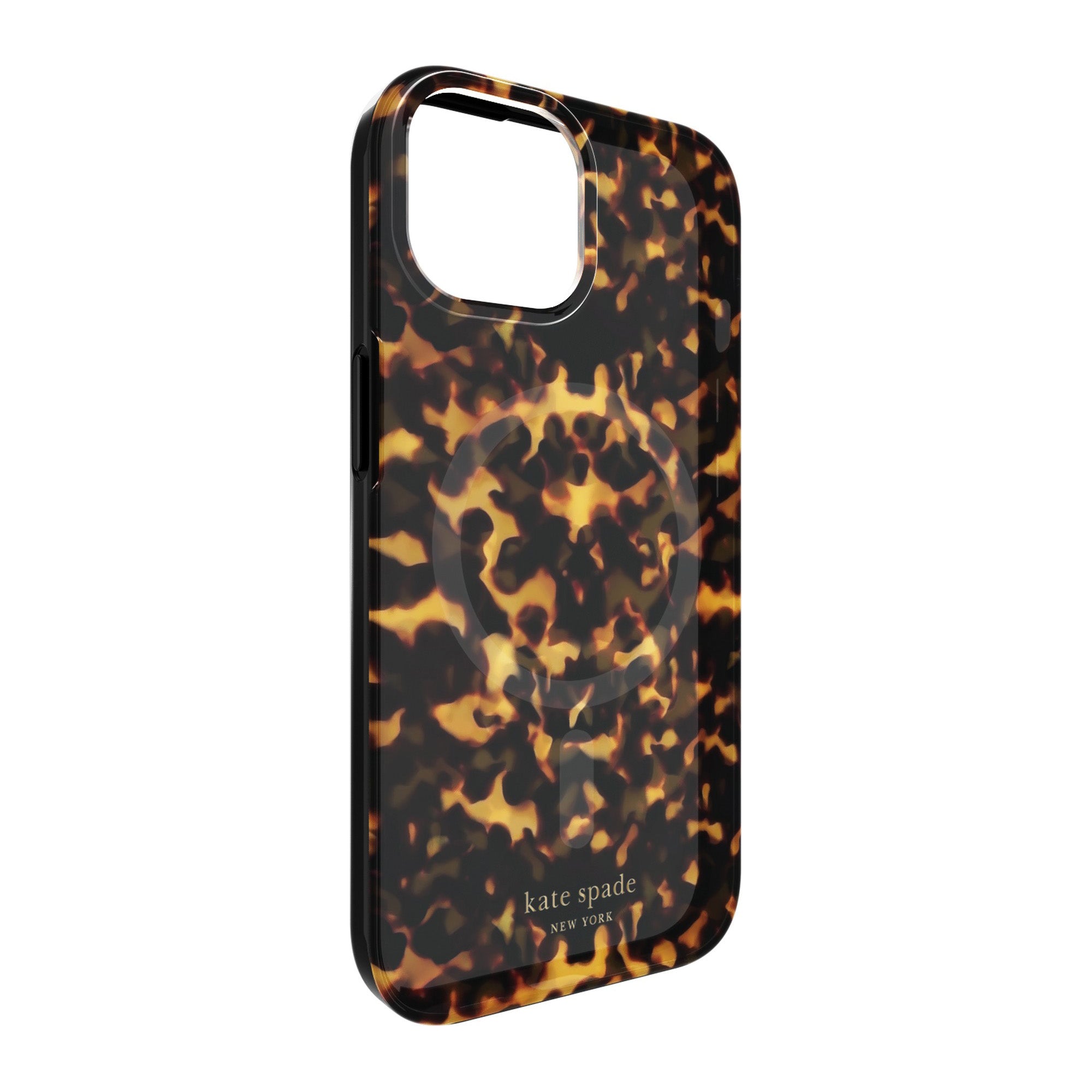iPhone 15/14/13 Kate Spade Protective Hardshell MagSafe Case - Tortoise - 15-12009