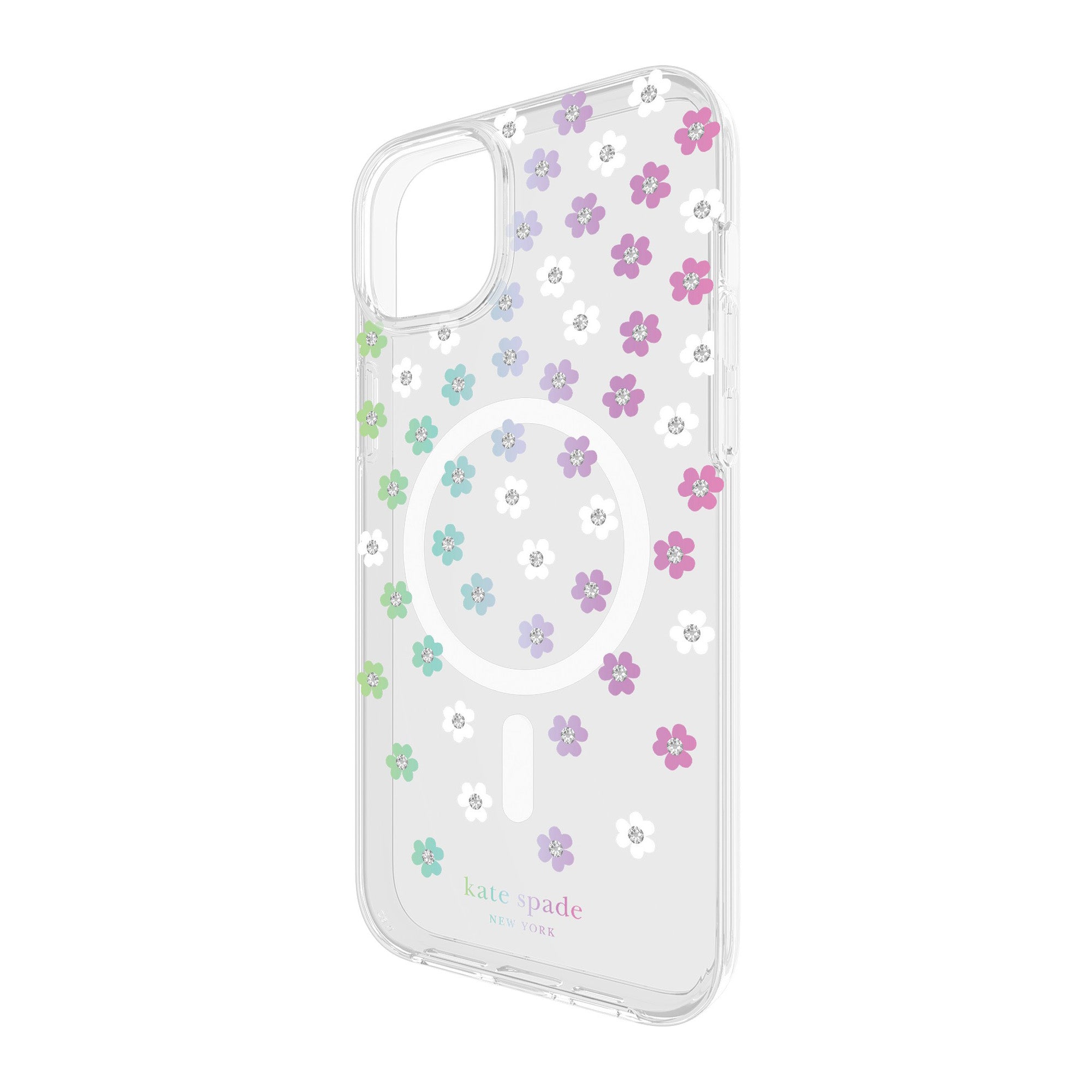 iPhone 15 Plus/14 Plus Kate Spade Protective Hardshell MagSafe Case - Scattered Flowers - 15-12015