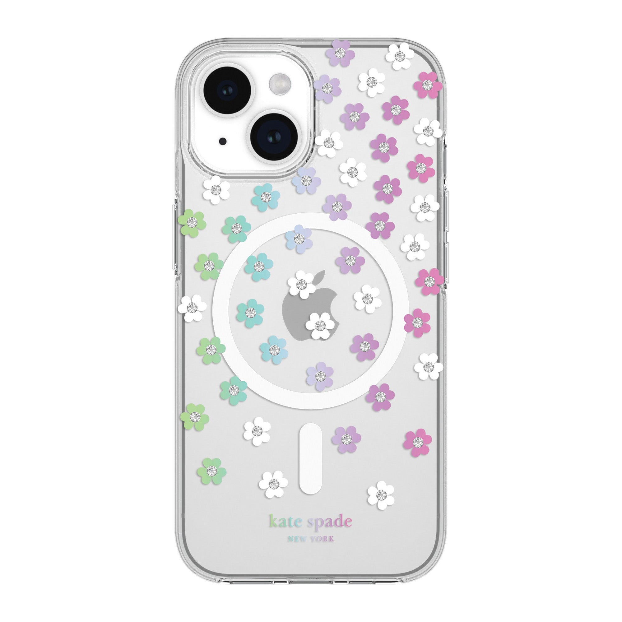 iPhone 15/14/13 Kate Spade Protective Hardshell MagSafe Case - Scattered Flowers - 15-12017