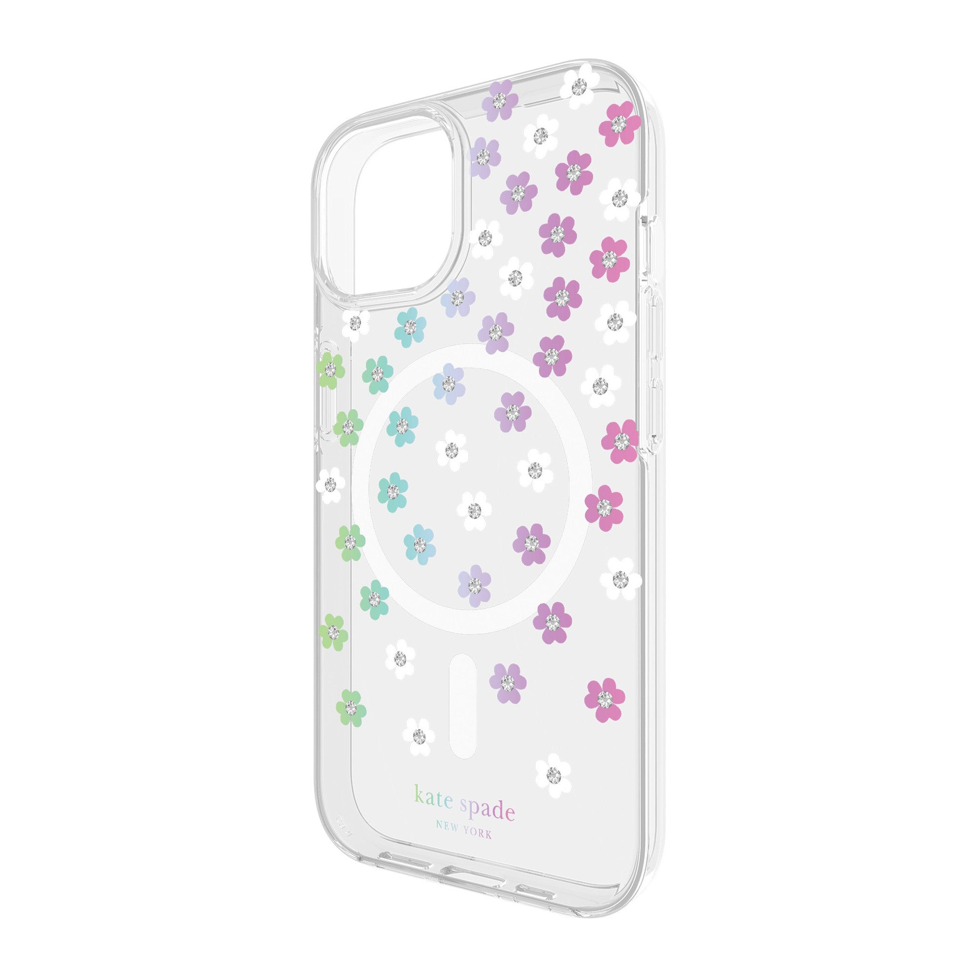 iPhone 15/14/13 Kate Spade Protective Hardshell MagSafe Case - Scattered Flowers - 15-12017