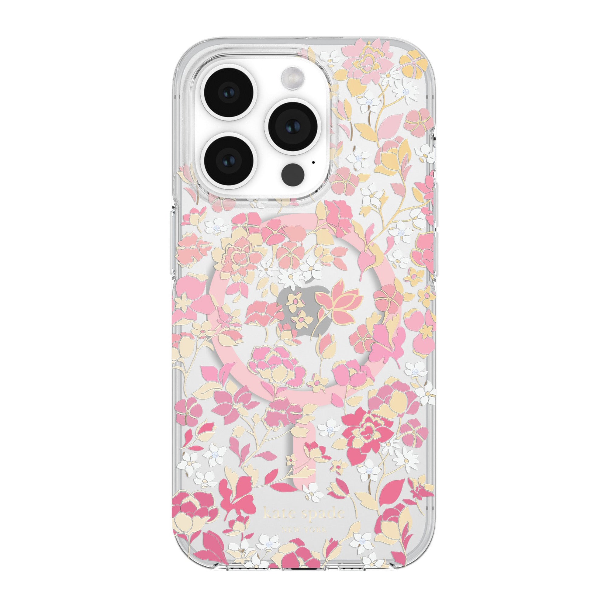 iPhone 15 Pro Kate Spade Protective Hardshell MagSafe Case - Flowerbed - 15-12020