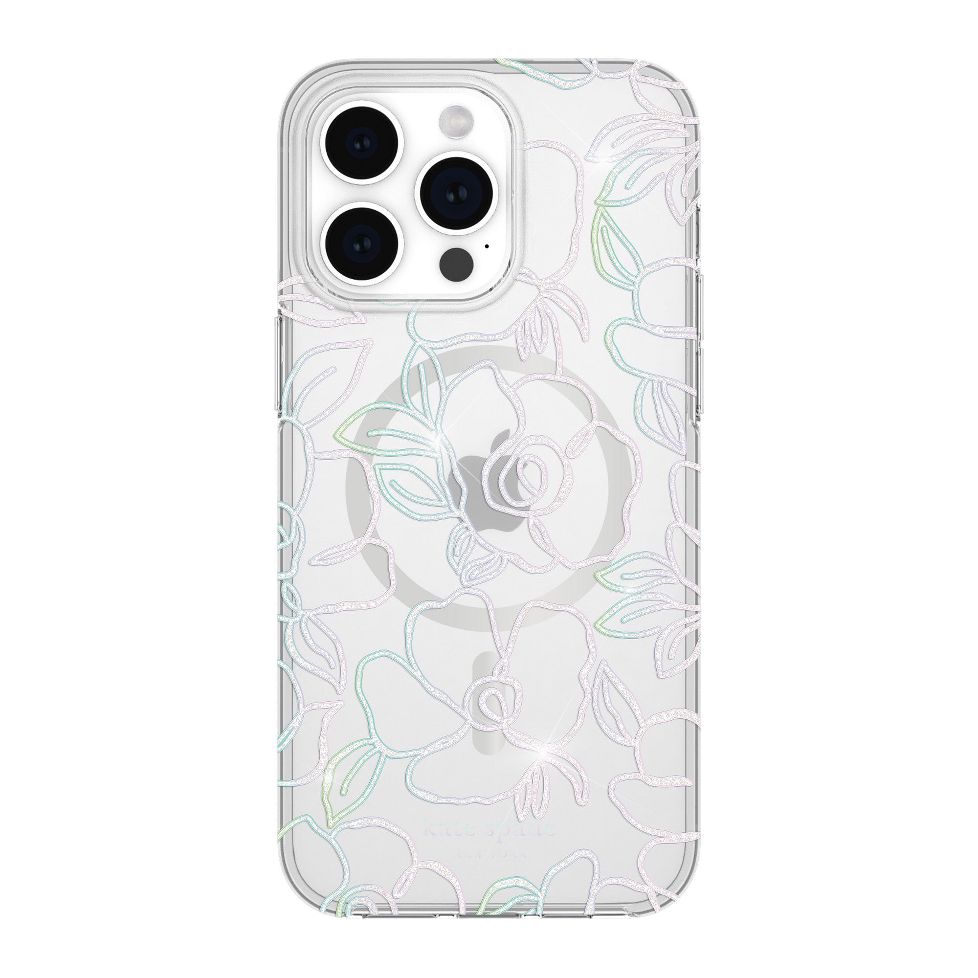 iPhone 15 Pro Max Kate Spade Protective Hardshell MagSafe Case - Modern Floral - 15-12033