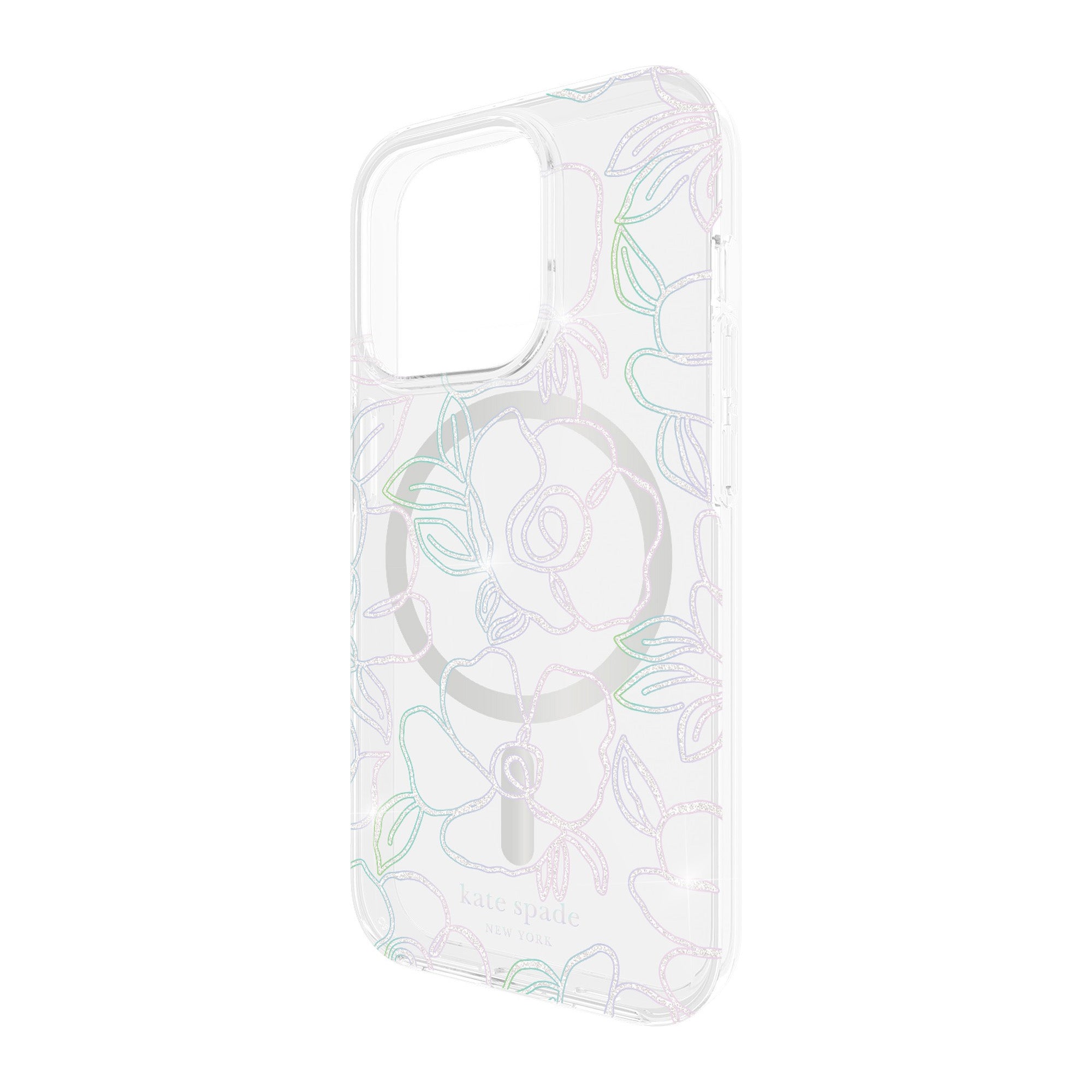 iPhone 15 Pro Kate Spade Protective Hardshell MagSafe Case - Modern Floral - 15-12034