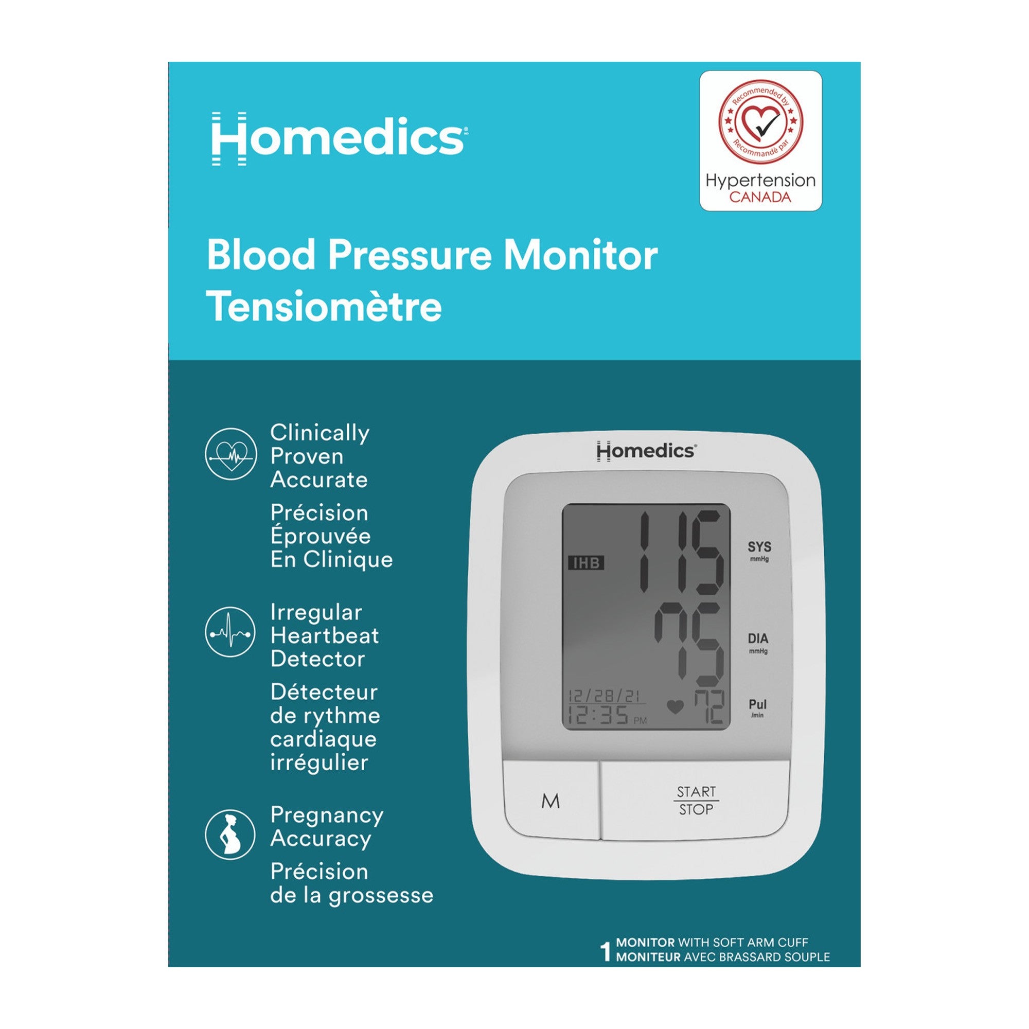 HoMedics Automatic Arm Blood Pressure Monitor - 15-12066