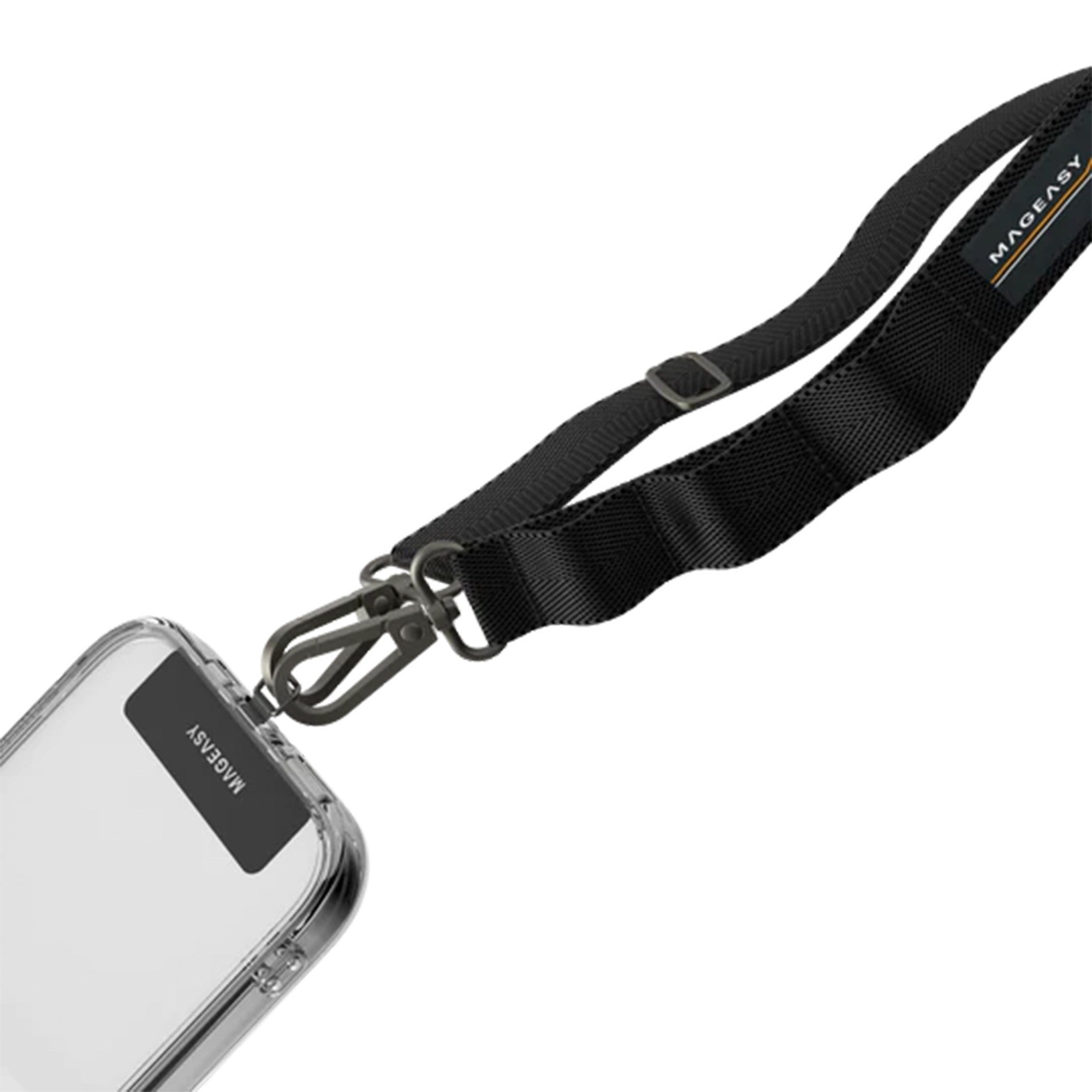 Universal MAGEASY 20mm Adjustable Strap Phone Lanyard - Black - 15-12107