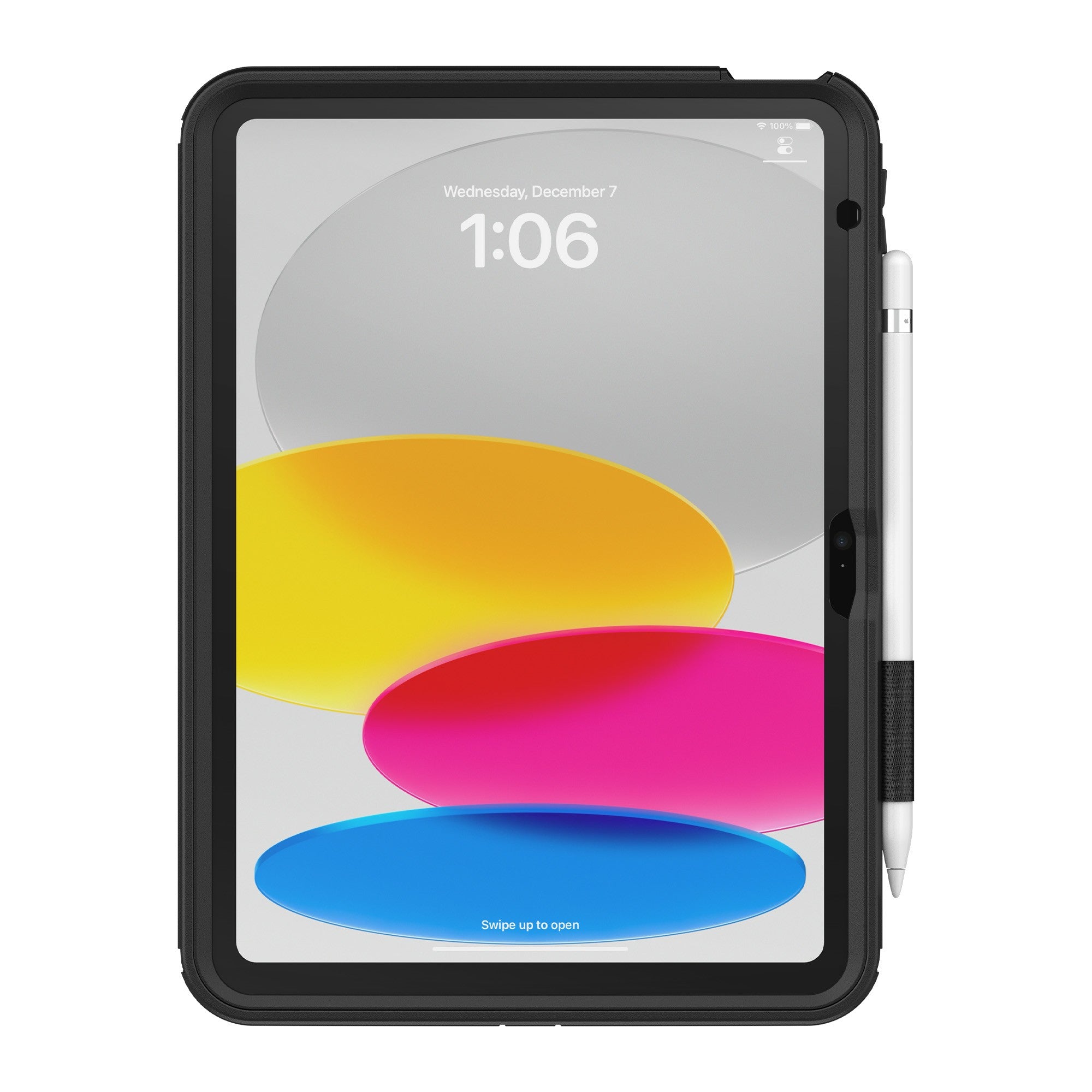 iPad 10.9 2022 Otterbox Defender Series Case with Kickstand/Handstrap - Black (Black Pro V2) - 15-12150