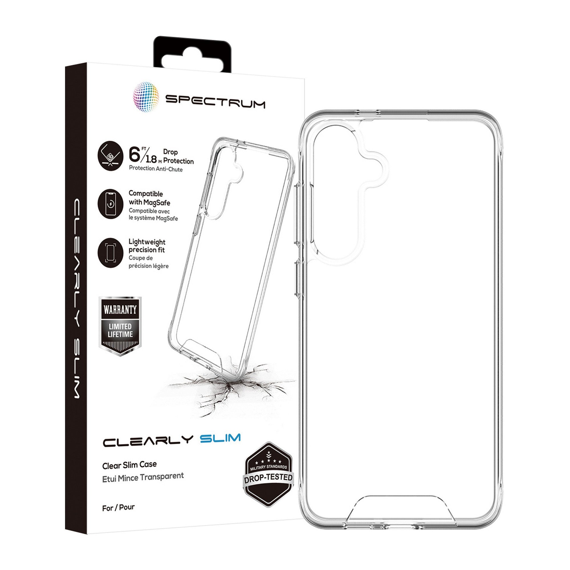 Samsung Galaxy S24+ 5G SPECTRUM Clearly Slim Case - Clear - 15-12400