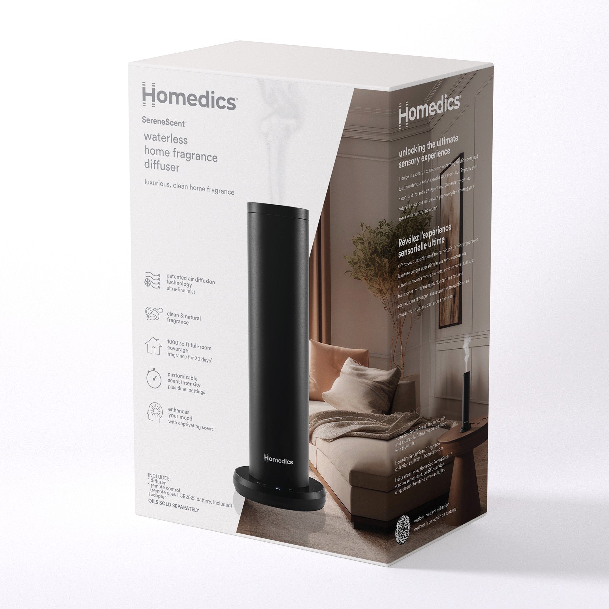 HoMedics SereneScent Waterless Diffuser - 15-12547