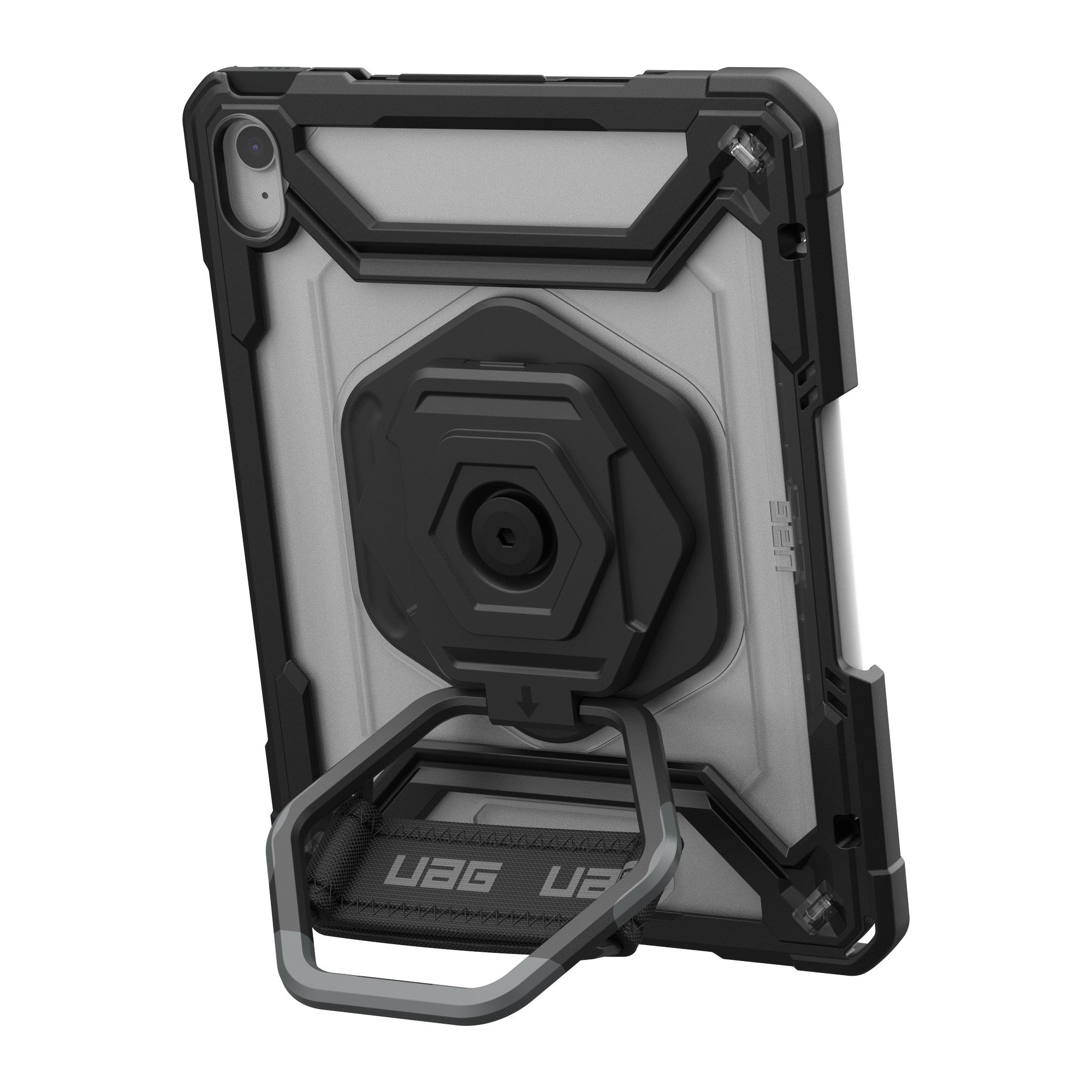 iPad 10.9 2022 UAG Plasma w/Kickstand + HS Case - Ice/Black - 15-12577