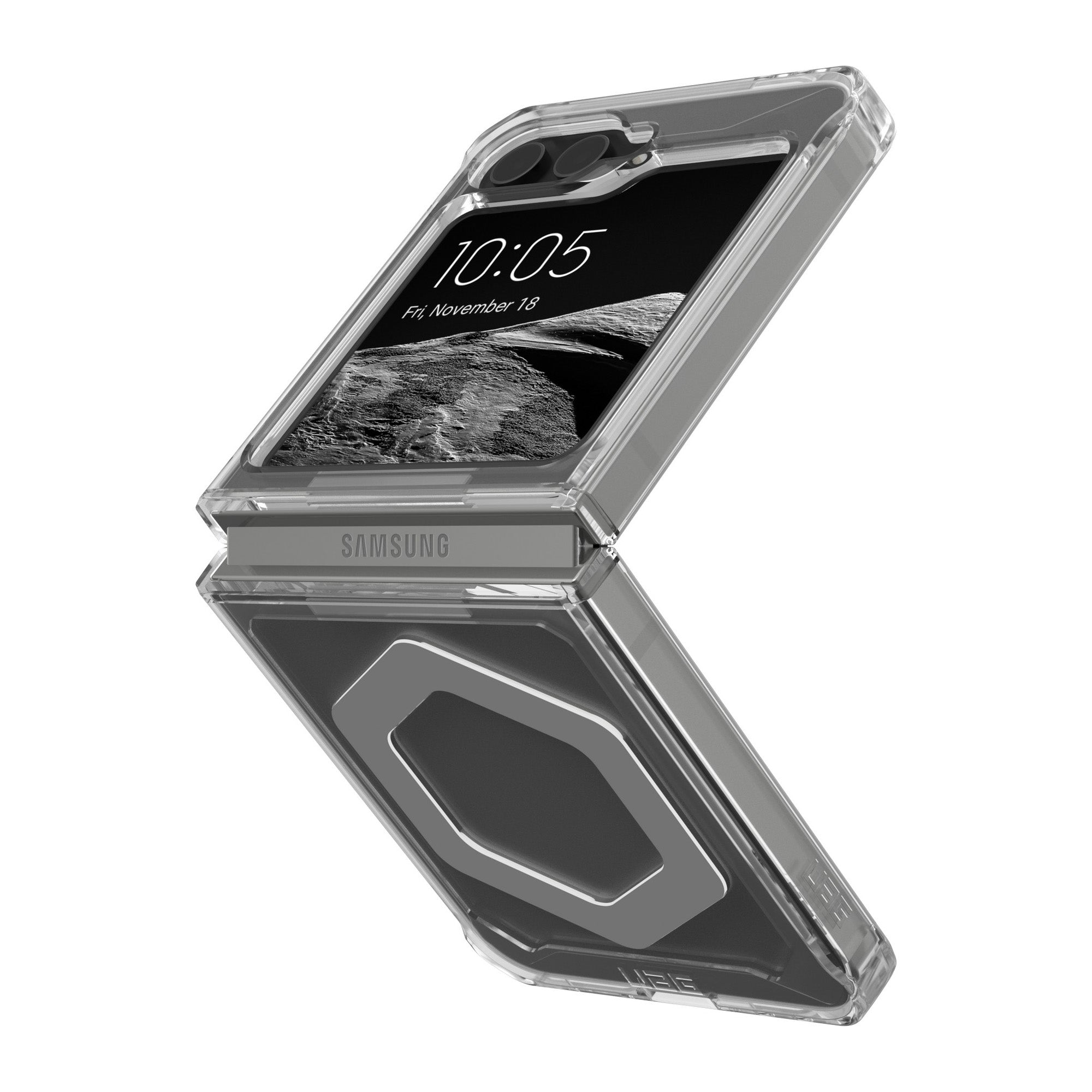 Samsung Galaxy Z Flip6 UAG Plyo Pro Case w/MagSafe - Ice/Silver - 15-12582