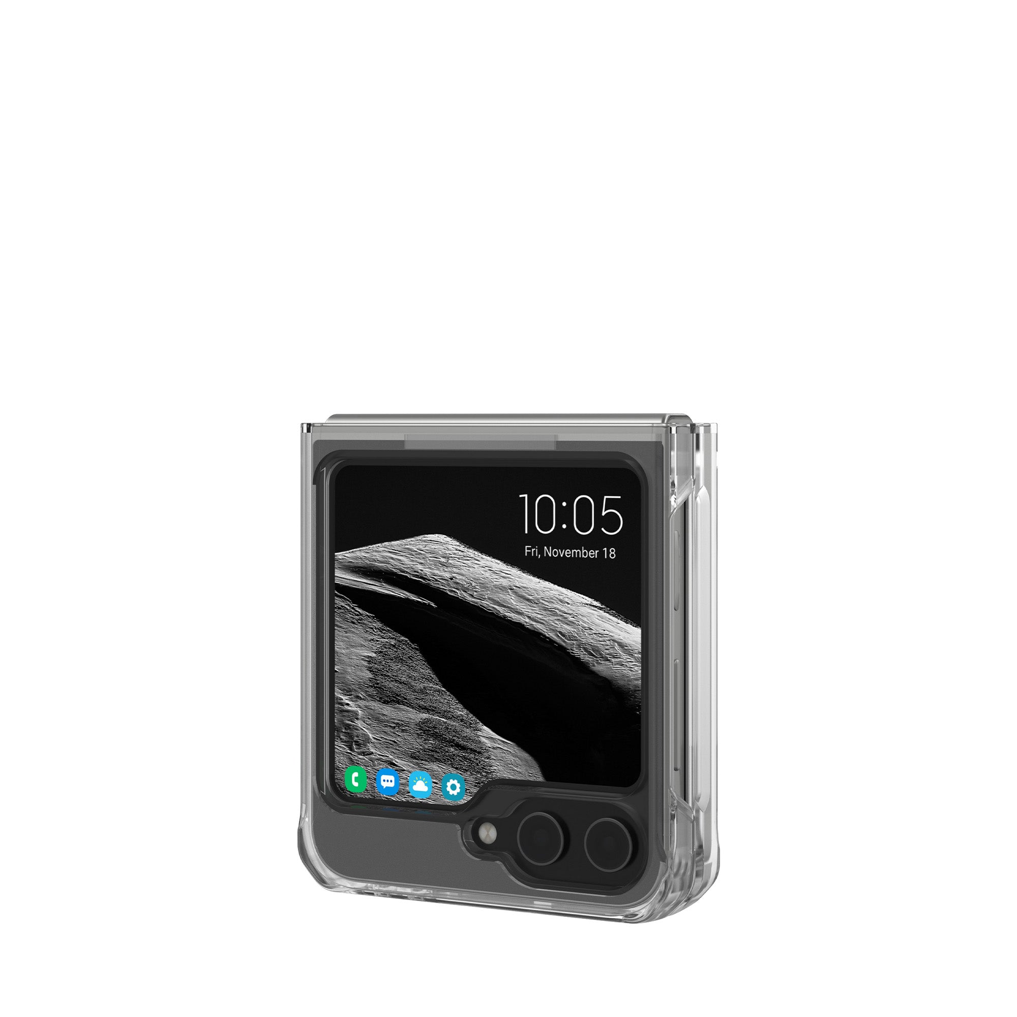 Samsung Galaxy Z Flip6 UAG Plyo Pro Case w/MagSafe - Ice/Silver - 15-12582