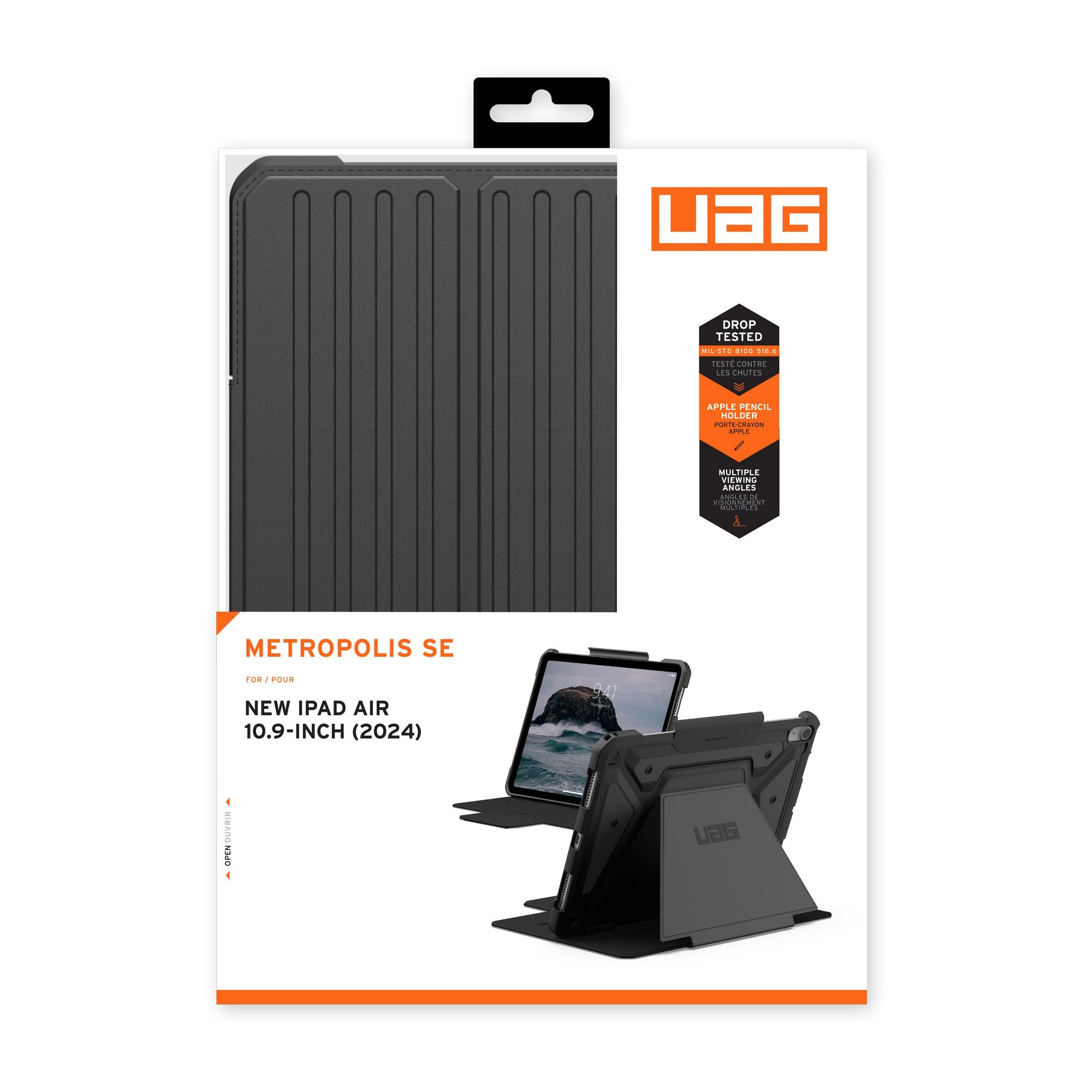 iPad Air 11 2024 UAG Metropolis SE - Black - 15-12666