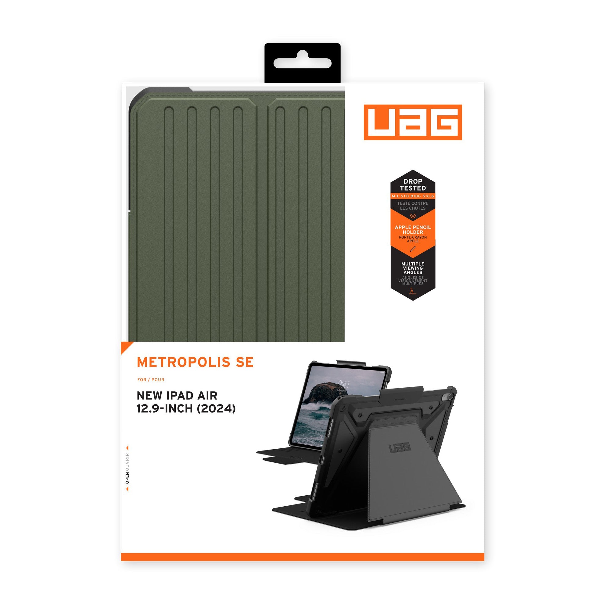 iPad Air 13 2024 UAG Metropolis SE - Olive - 15-12675