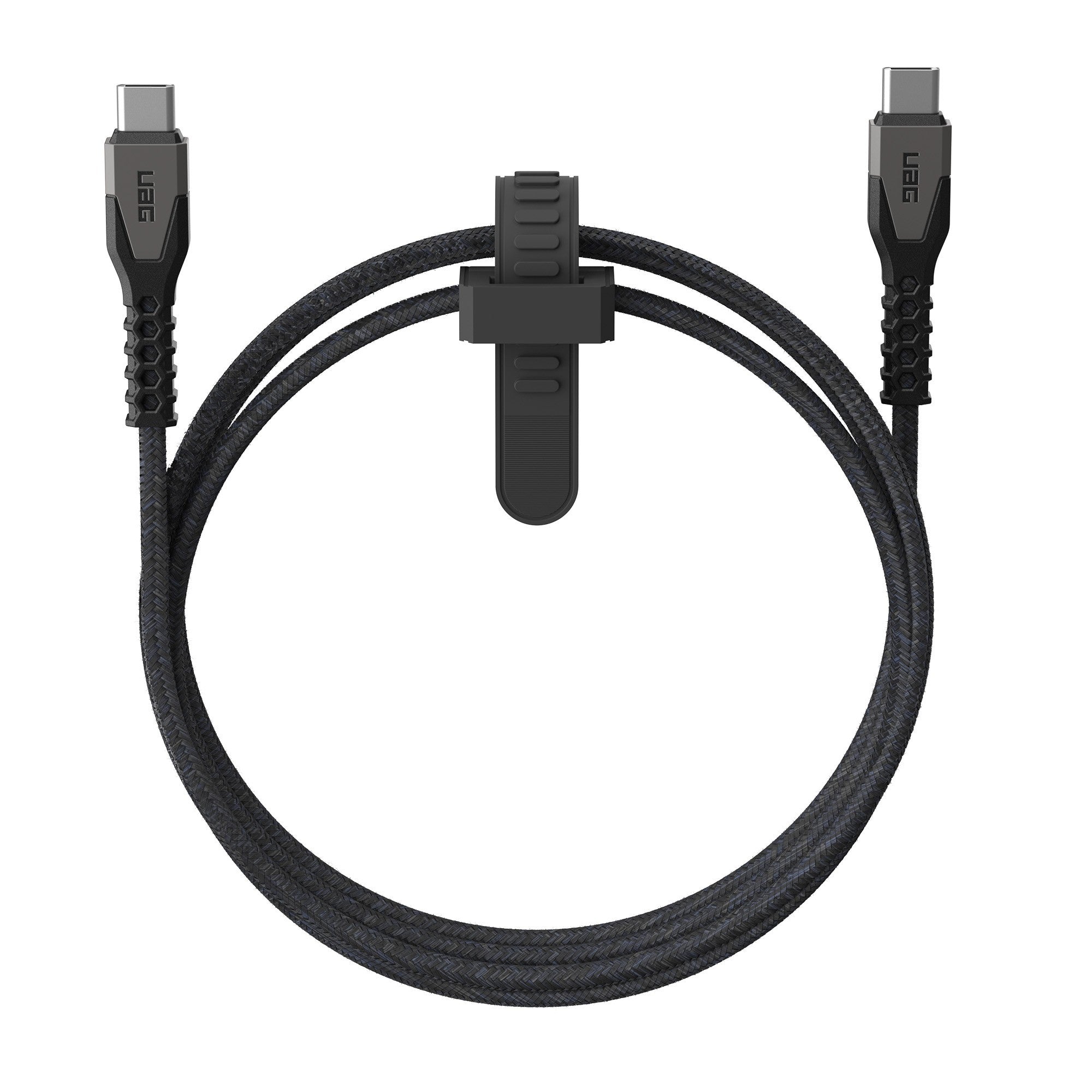 UAG 5 ft. 150cm USB-C to USB-C Kevlar Rugged Charge and Sync Cable - Black - 15-12678