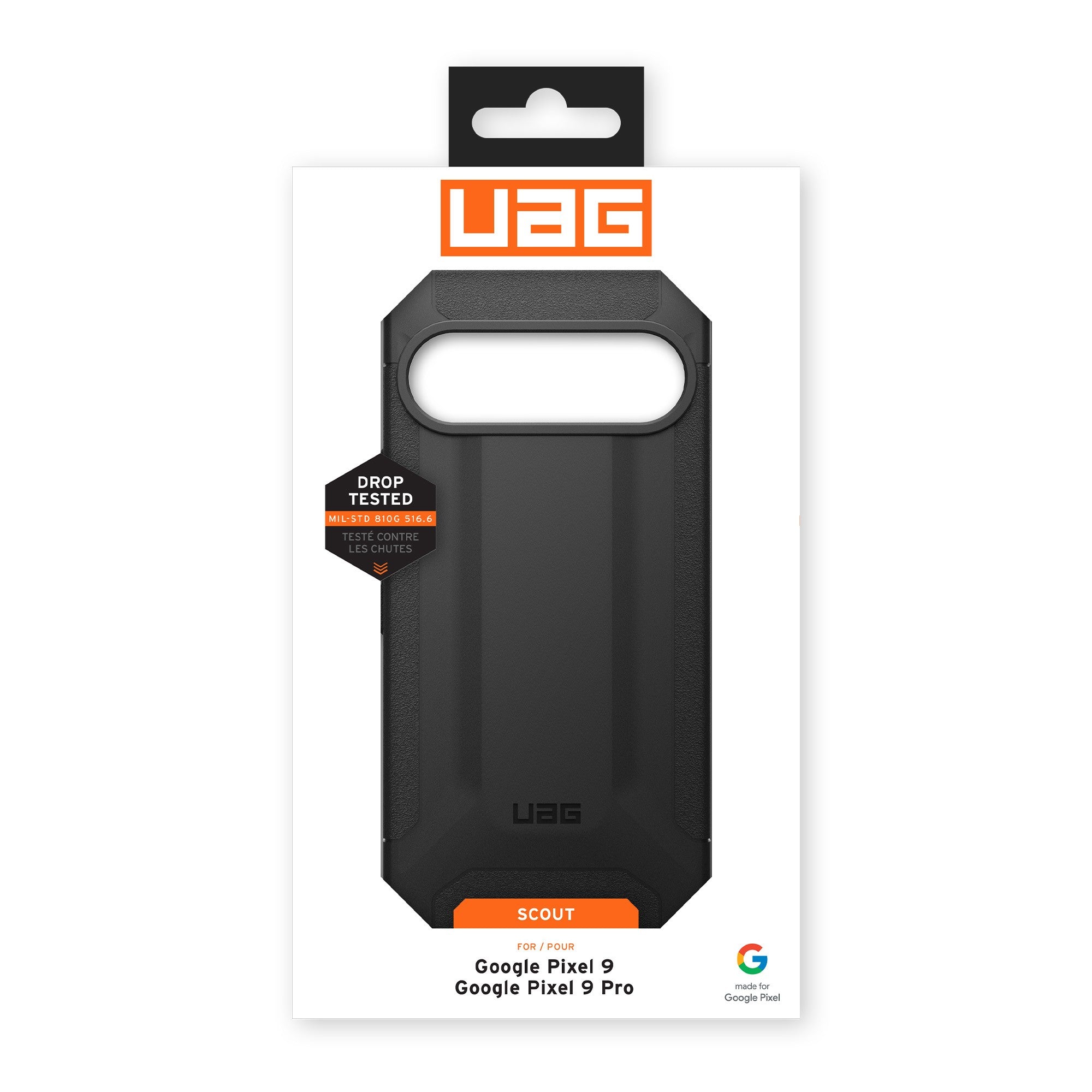 Google Pixel 9/9 Pro UAG Scout Case - Black - 15-12699