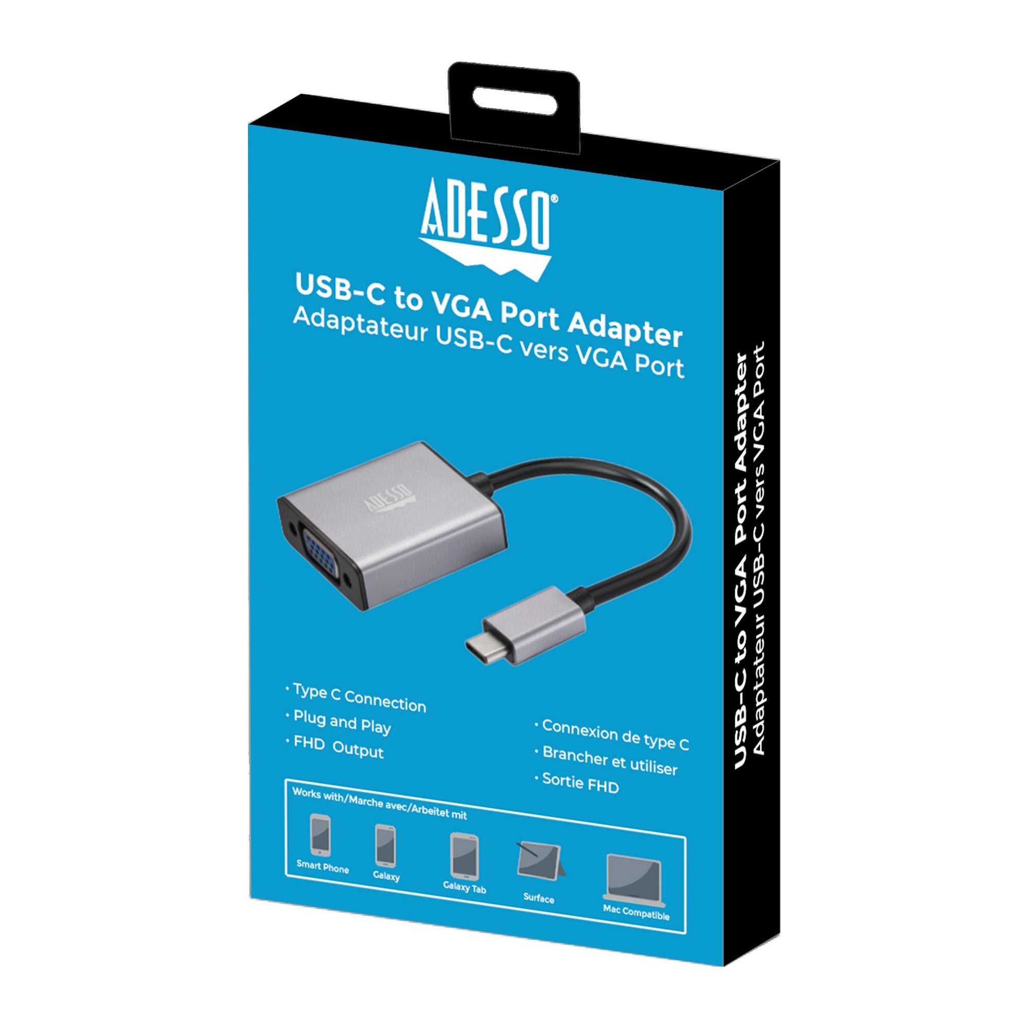 Adesso USB-C to Display port Adapter 4K/60Hz - 15-12861