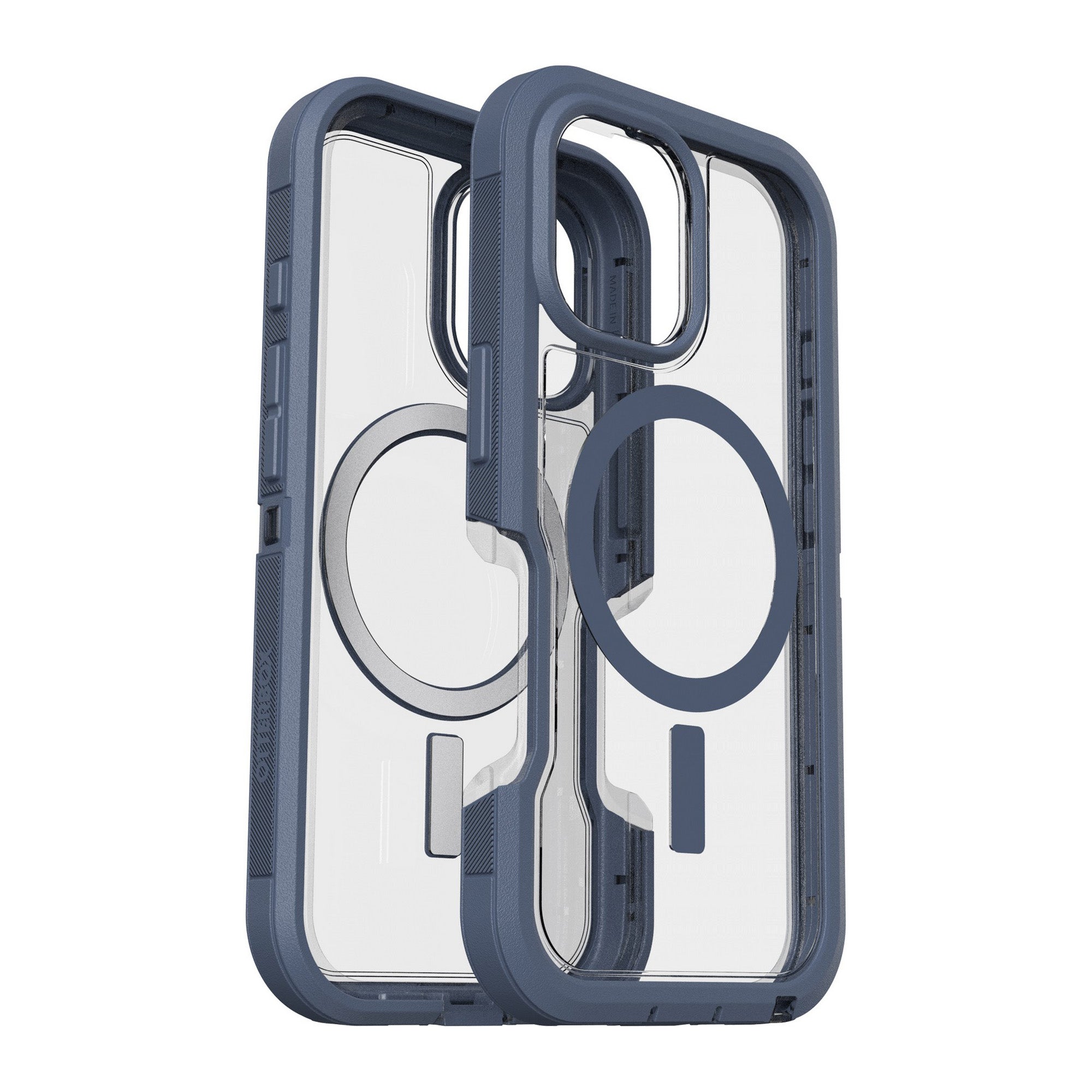 iPhone 16 Otterbox Defender XT Clear Pro w/ MagSafe Series Case - Clear/Blue - Mountain Storm - 15-12974