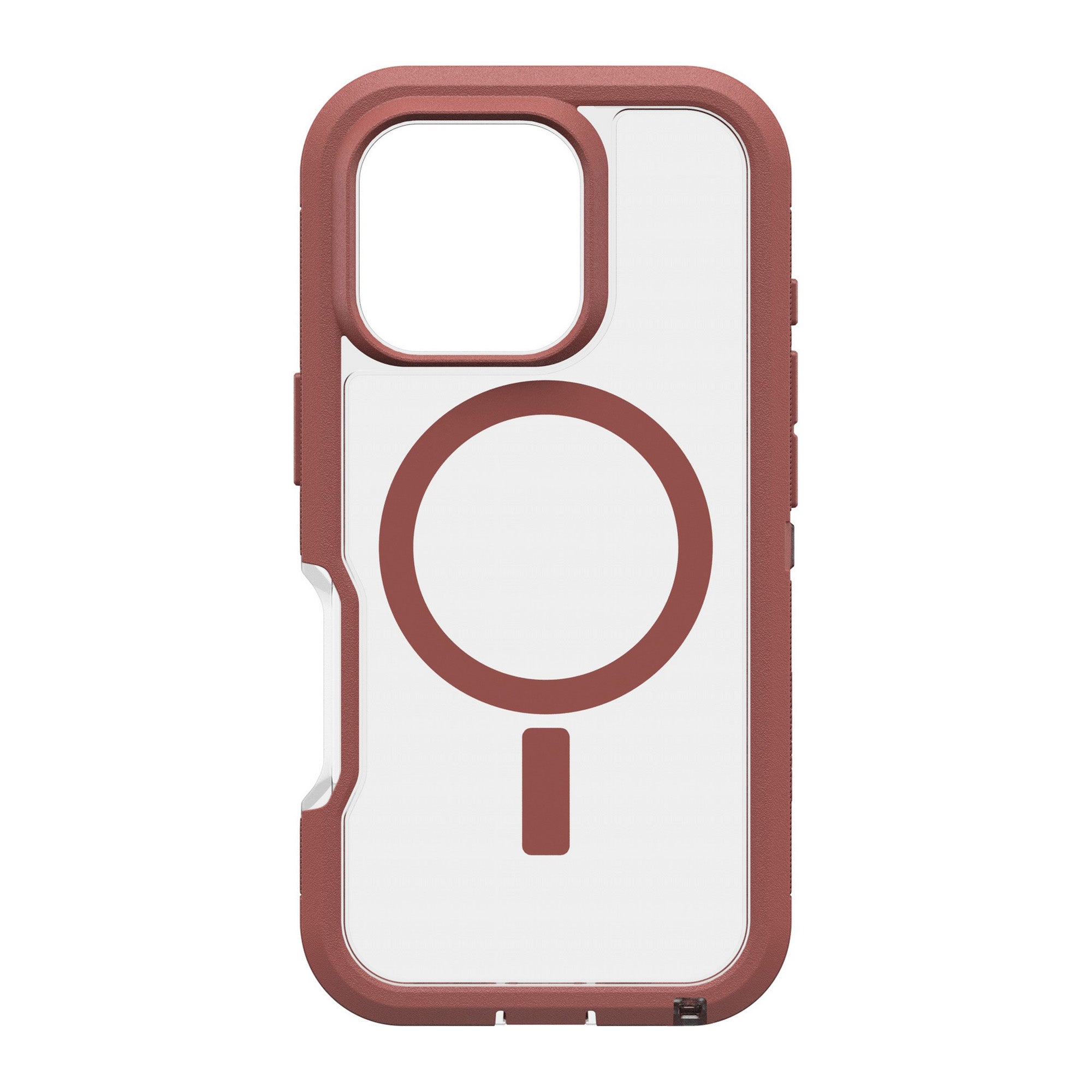 iPhone 16 Pro Otterbox Defender XT Clear Pro w/ MagSafe Series Case - Clear/Red - Dust Bowl - 15-12979