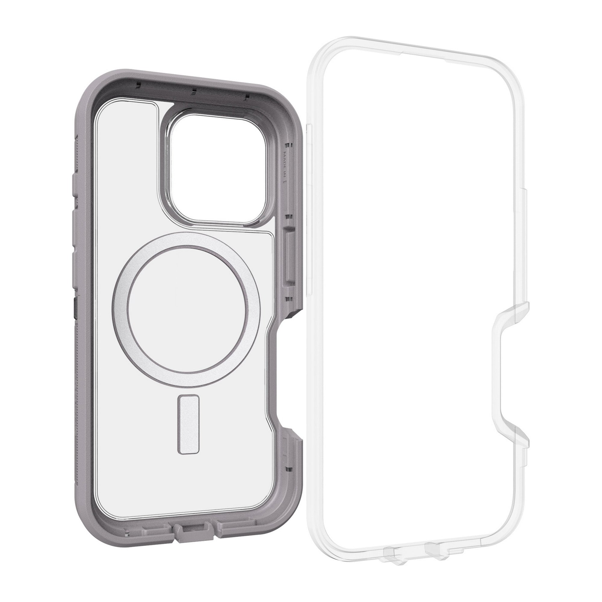 iPhone 16 Pro Otterbox Defender XT Clear Pro w/ MagSafe Series Case - Clear/Grey - Snow Capped - 15-12984