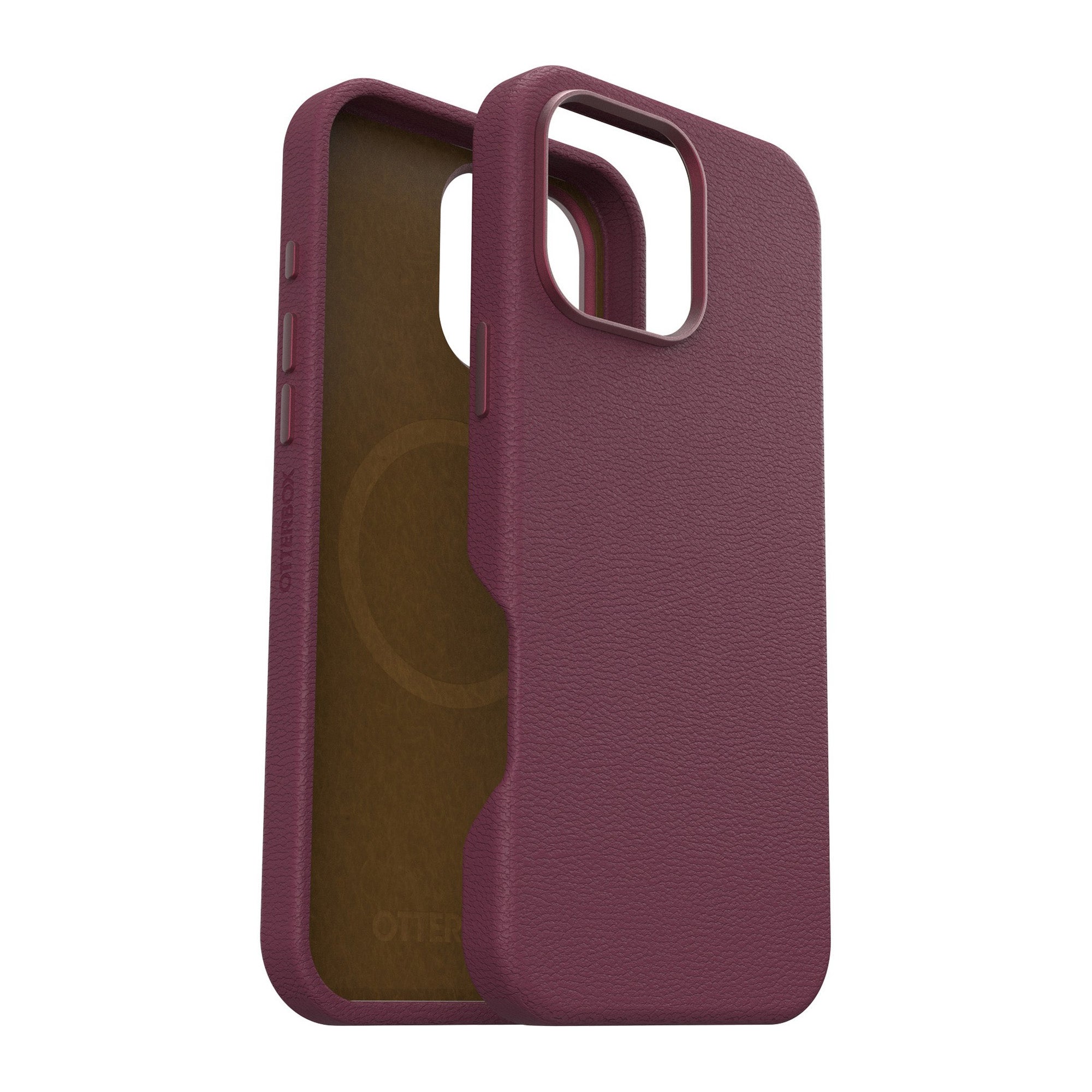 iPhone 16 Pro Max Otterbox Symmetry Cactus Leather w/MagSafe case - Red - Maroon Bells - 15-13050