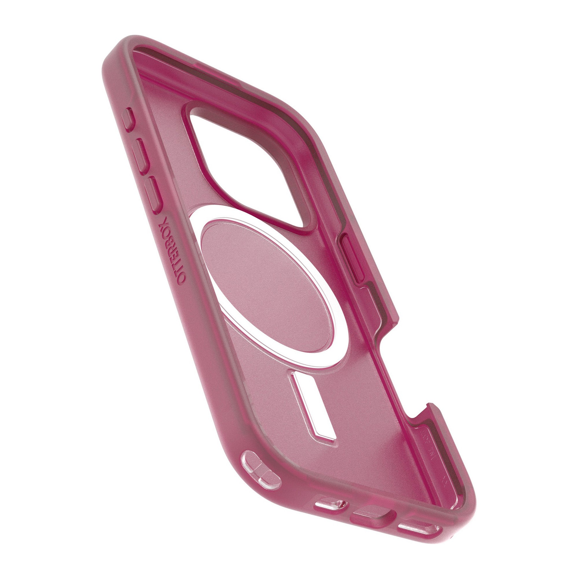 iPhone 16 Pro Otterbox Symmetry Soft Touch w/ MagSafe Series Case - Pink - Glass Heart - 15-13109