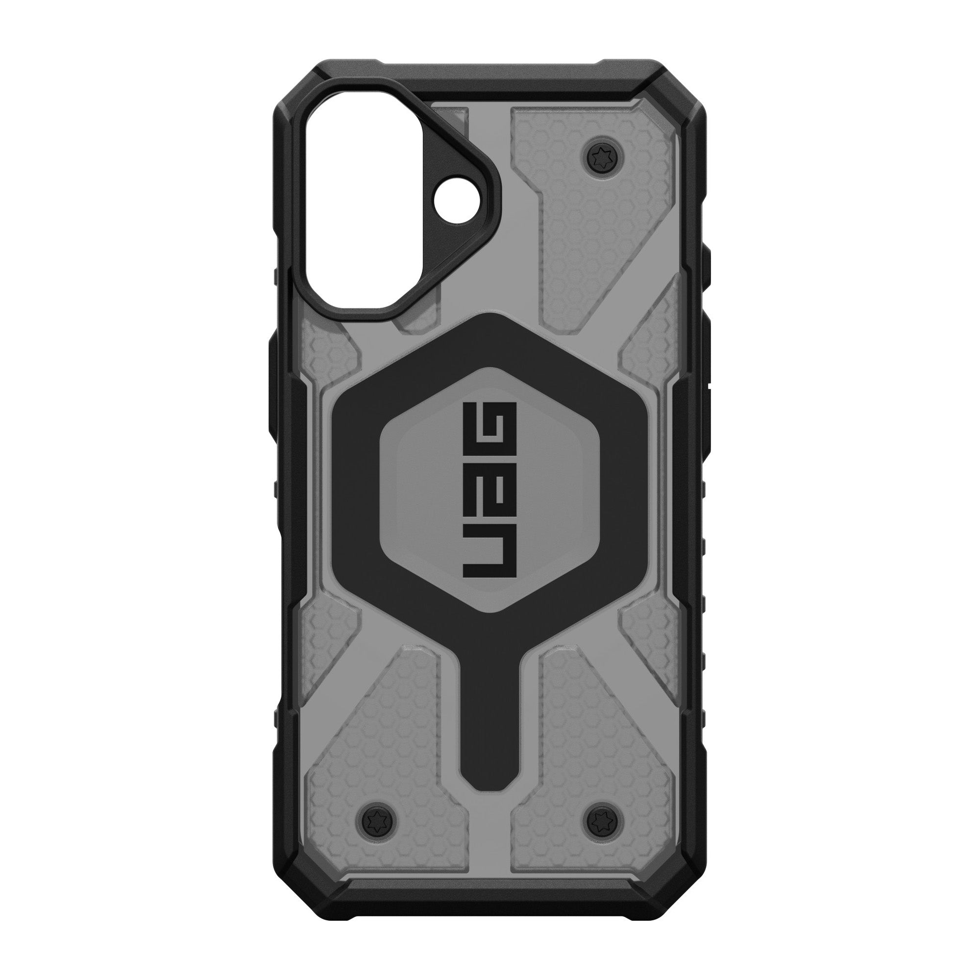 iPhone 16 UAG Pathfinder Clear MagSafe Case - Ash - 15-13186