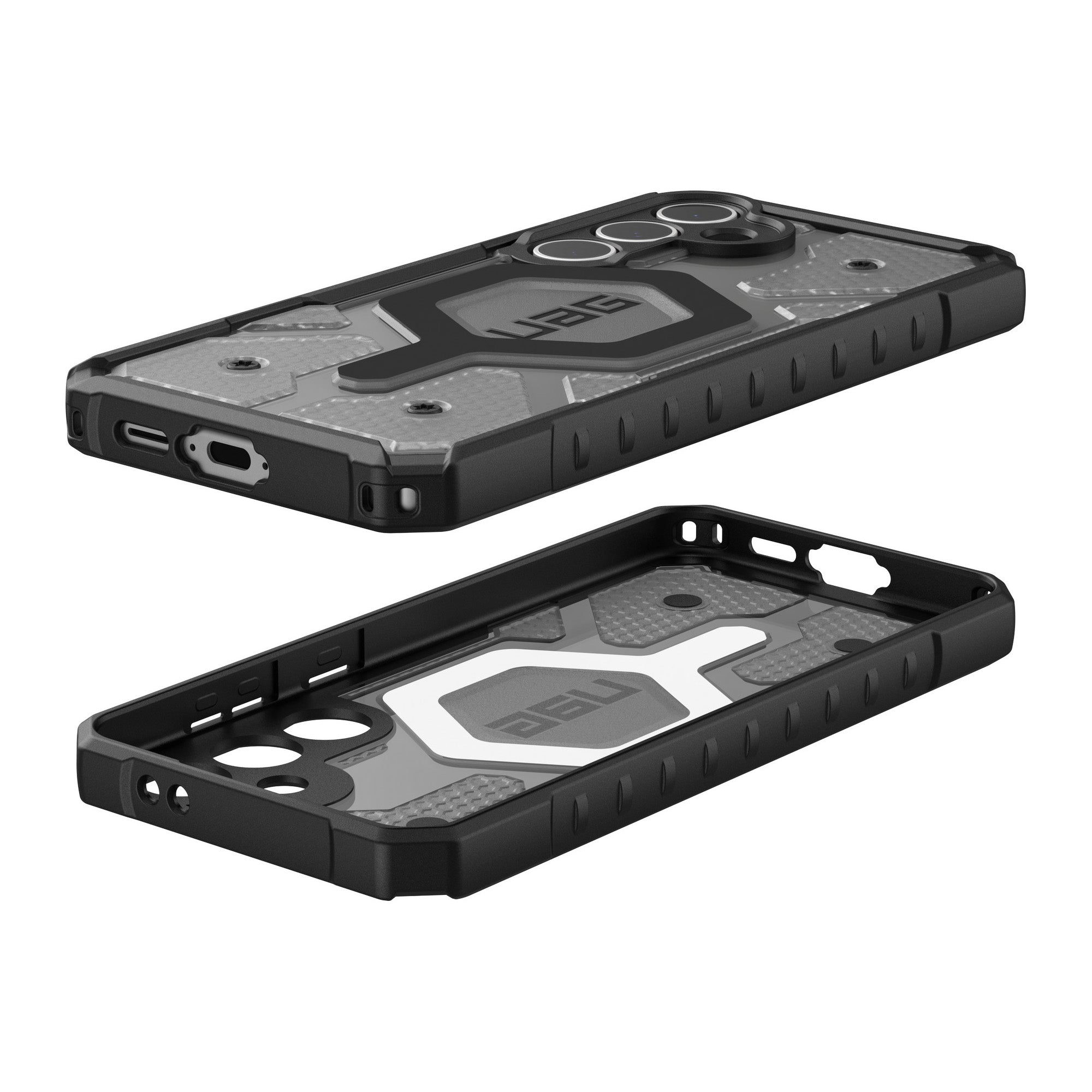 Samsung Galaxy S24 FE UAG Pathfinder Clear MagSafe Case - Ash - 15-13226