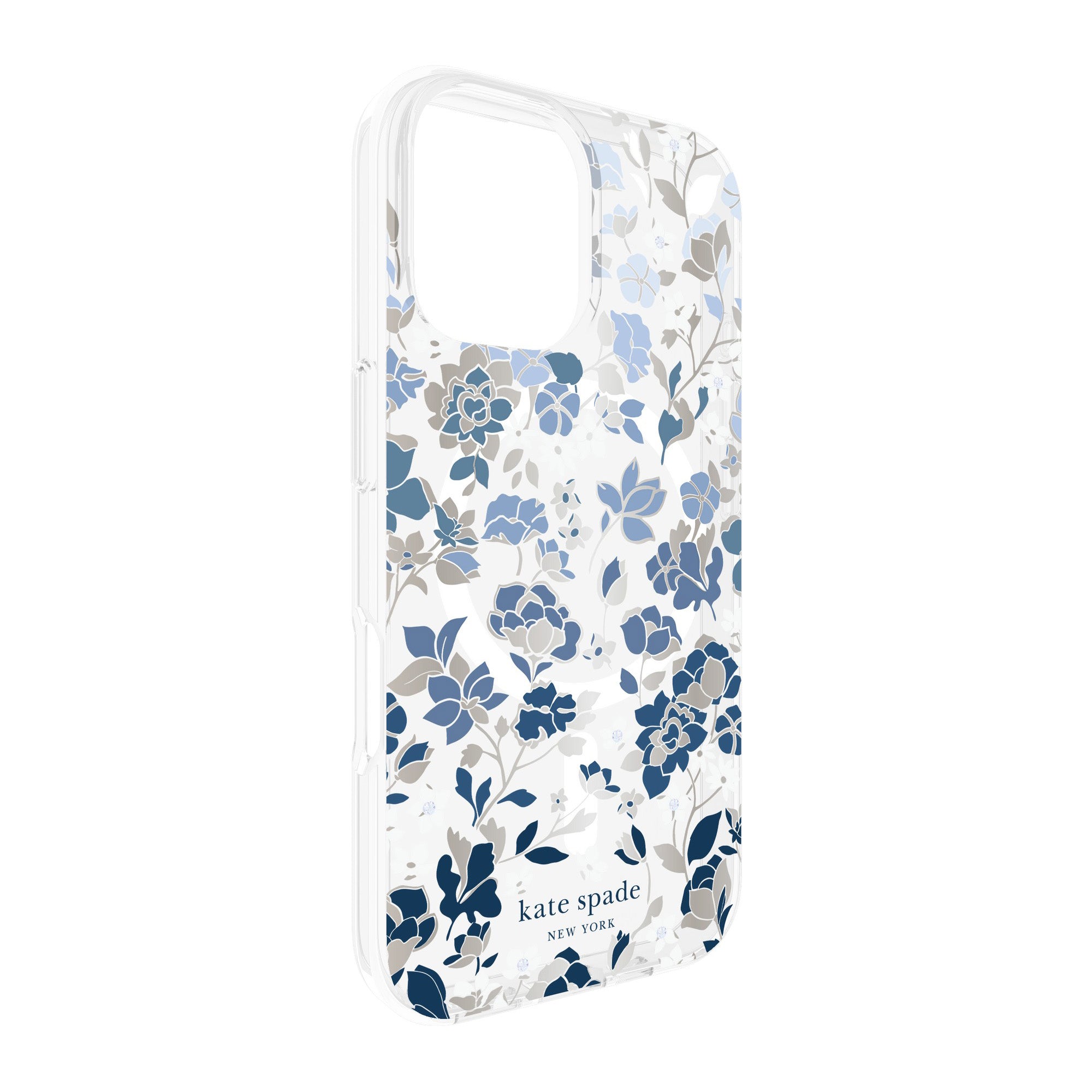 iPhone 16 Kate Spade Protective Prints MagSafe Case - Flowerbed Blue - 15-13241