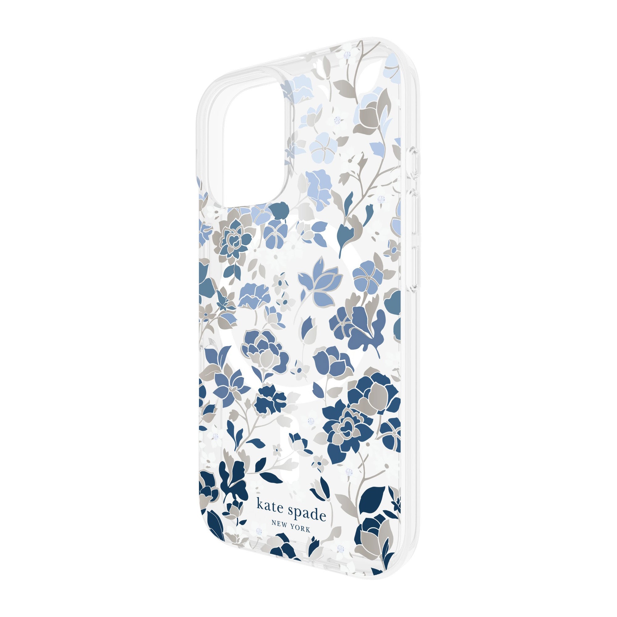 iPhone 16 Kate Spade Protective Prints MagSafe Case - Flowerbed Blue - 15-13241