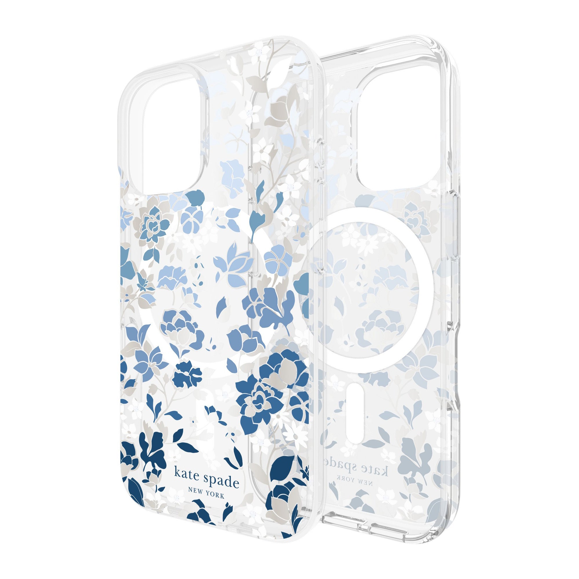 iPhone 16 Kate Spade Protective Prints MagSafe Case - Flowerbed Blue - 15-13241