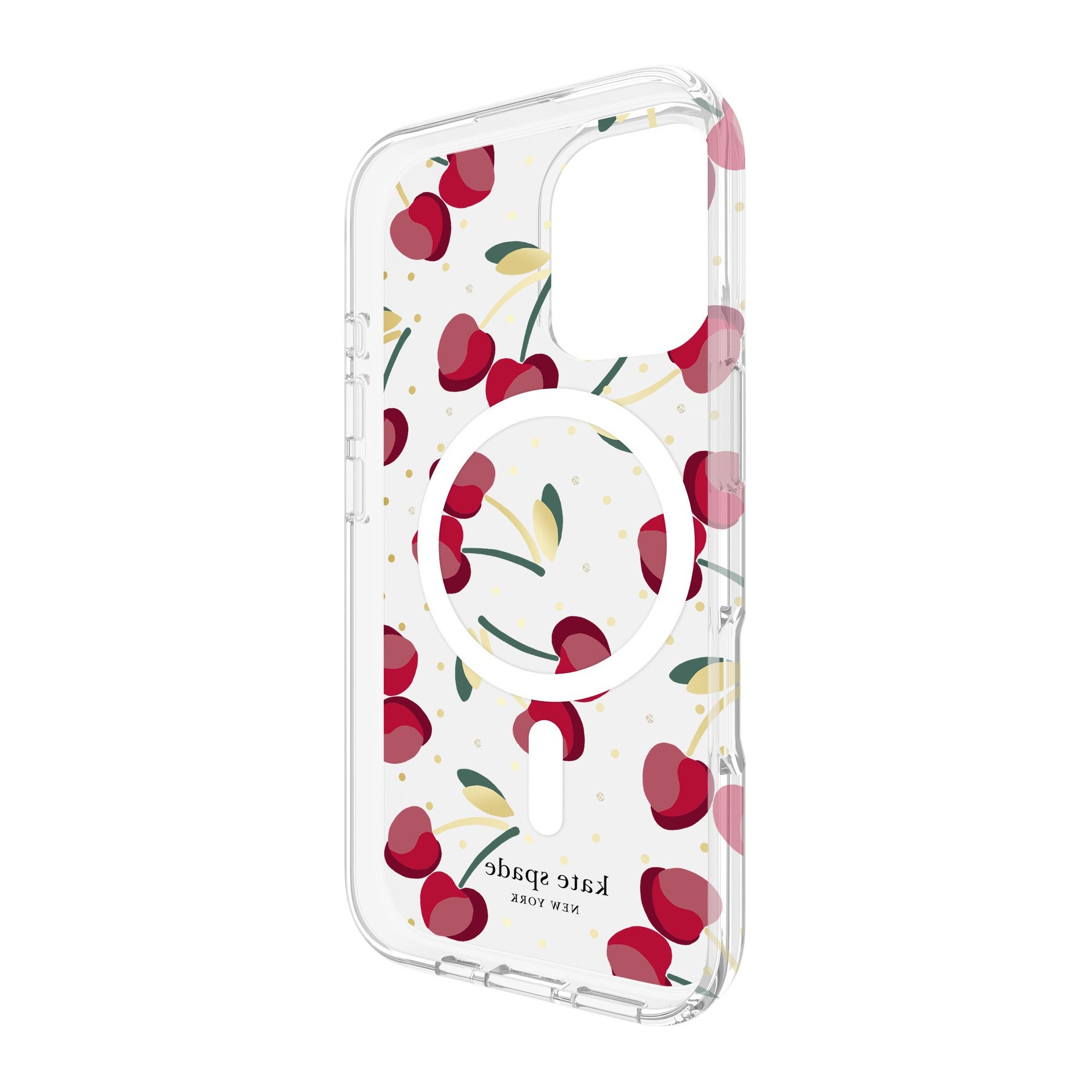 iPhone 16 Kate Spade Protective Prints MagSafe Case - Cherry Dot - 15-13245