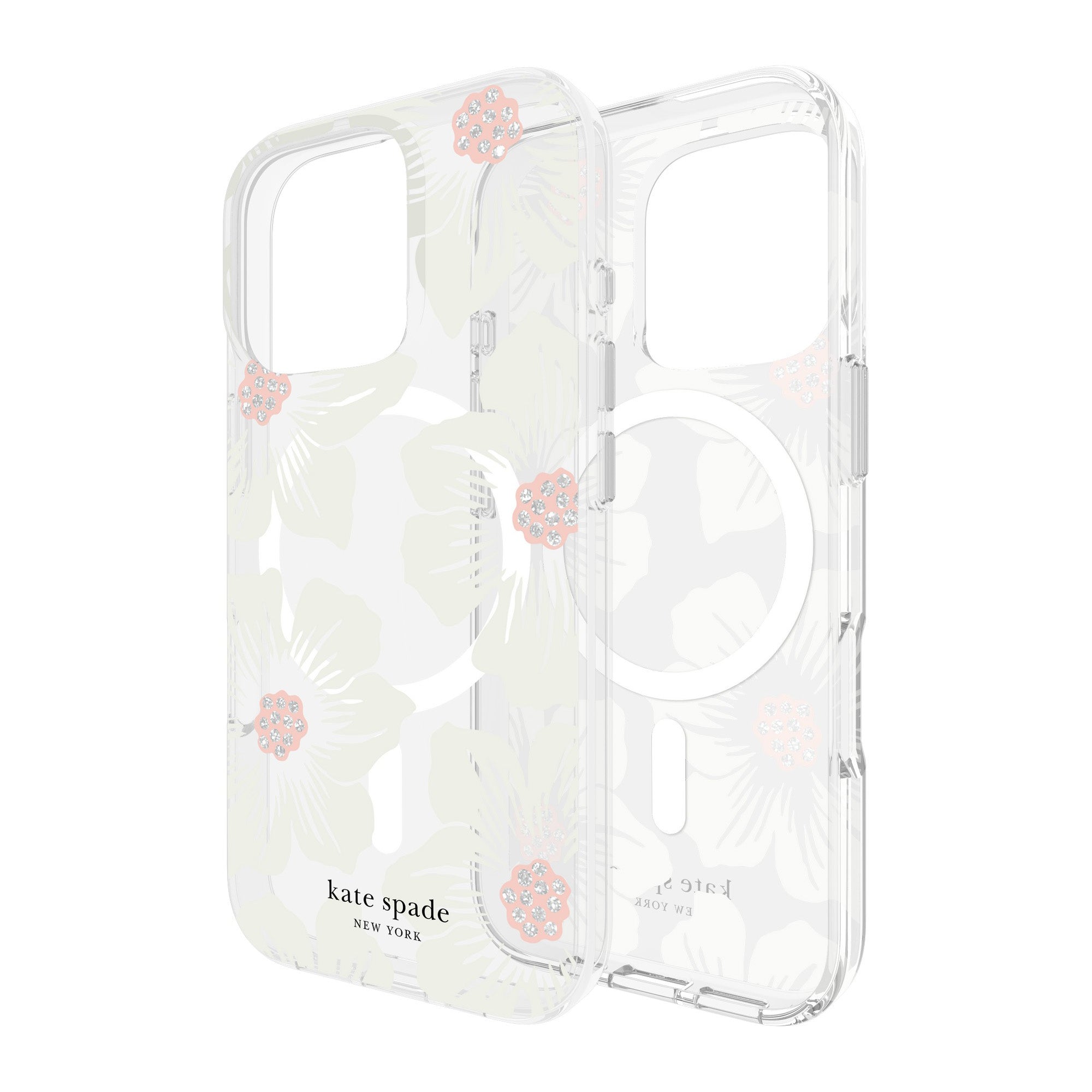 iPhone 16 Pro Kate Spade Protective Prints MagSafe Case - Hollyhock Floral - 15-13265