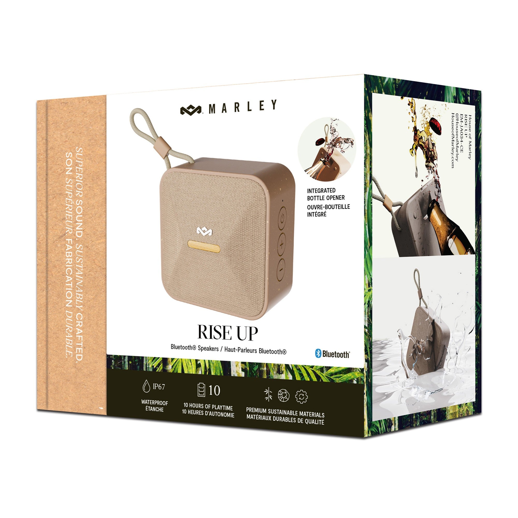 House of Marley Rise Up Bluetooth Speaker - Cream - 15-13303