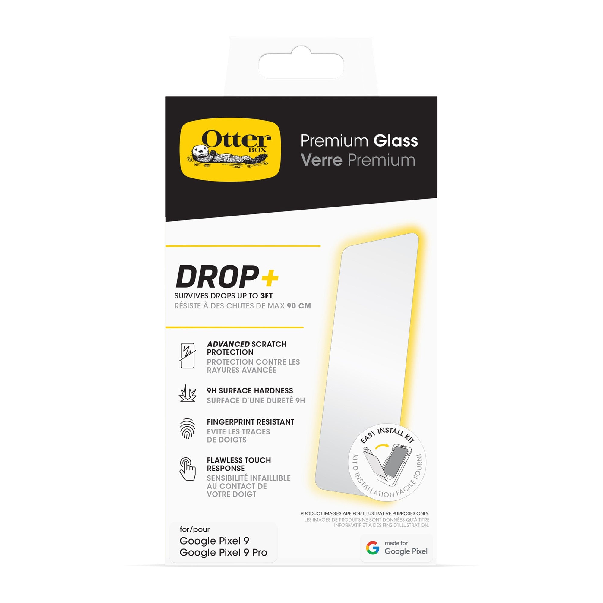 Google Pixel 9/9 Pro Otterbox Premium Glass Screen Protector - 15-13331