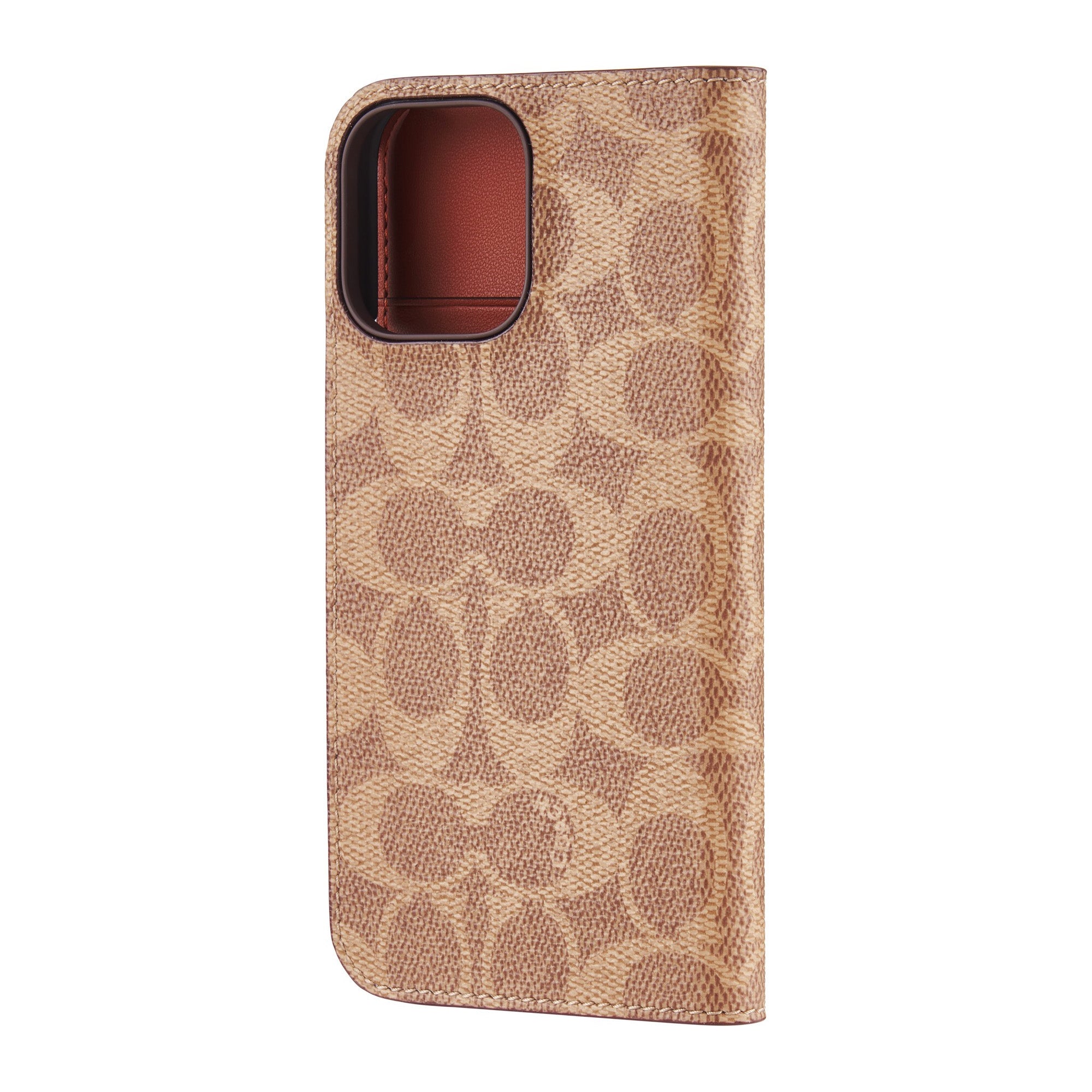 iPhone 16 Pro Max Coach Folio Signature C Case - Tan - 15-13372