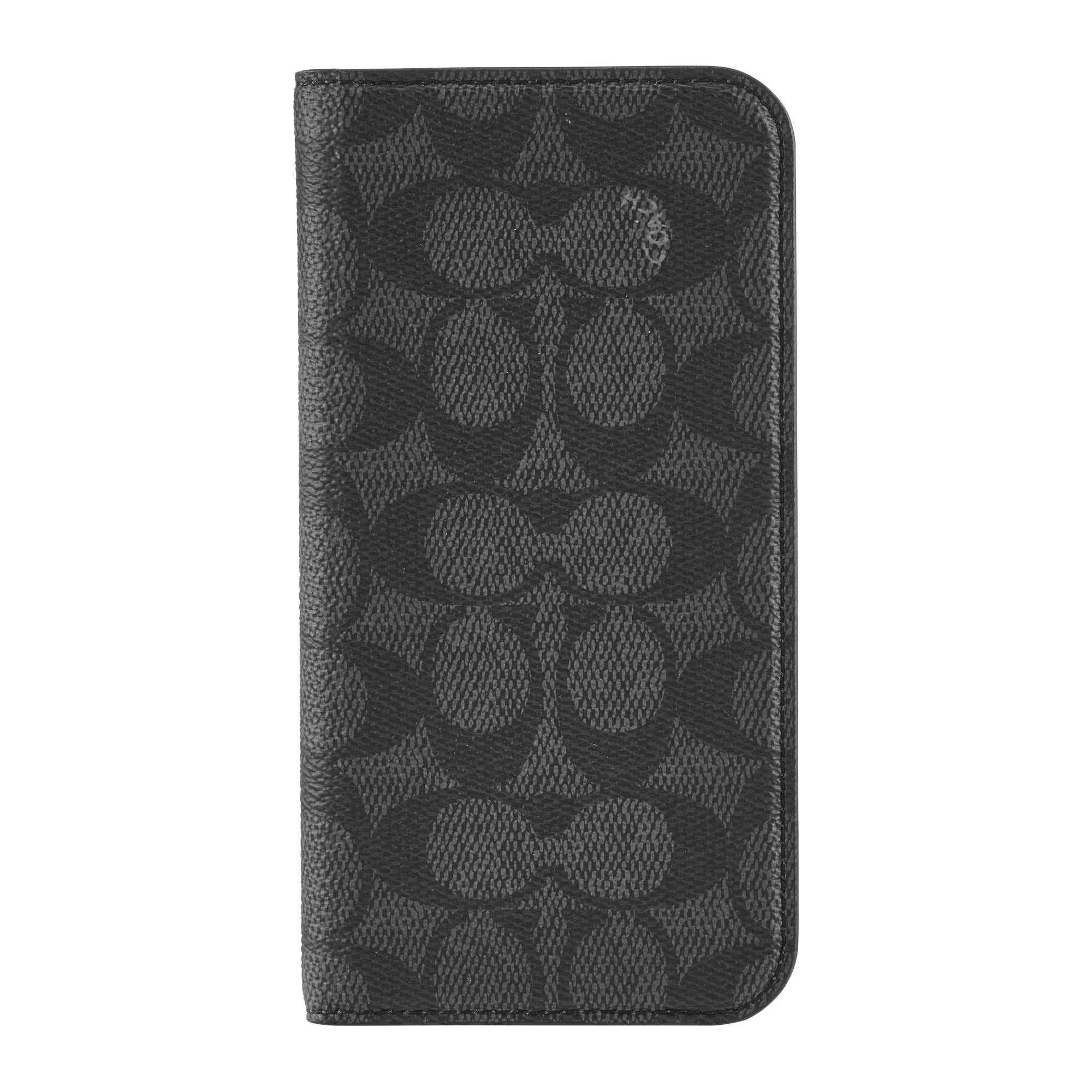 iPhone 16 Pro Max Coach Folio Signature C Case - Charcoal - 15-13373