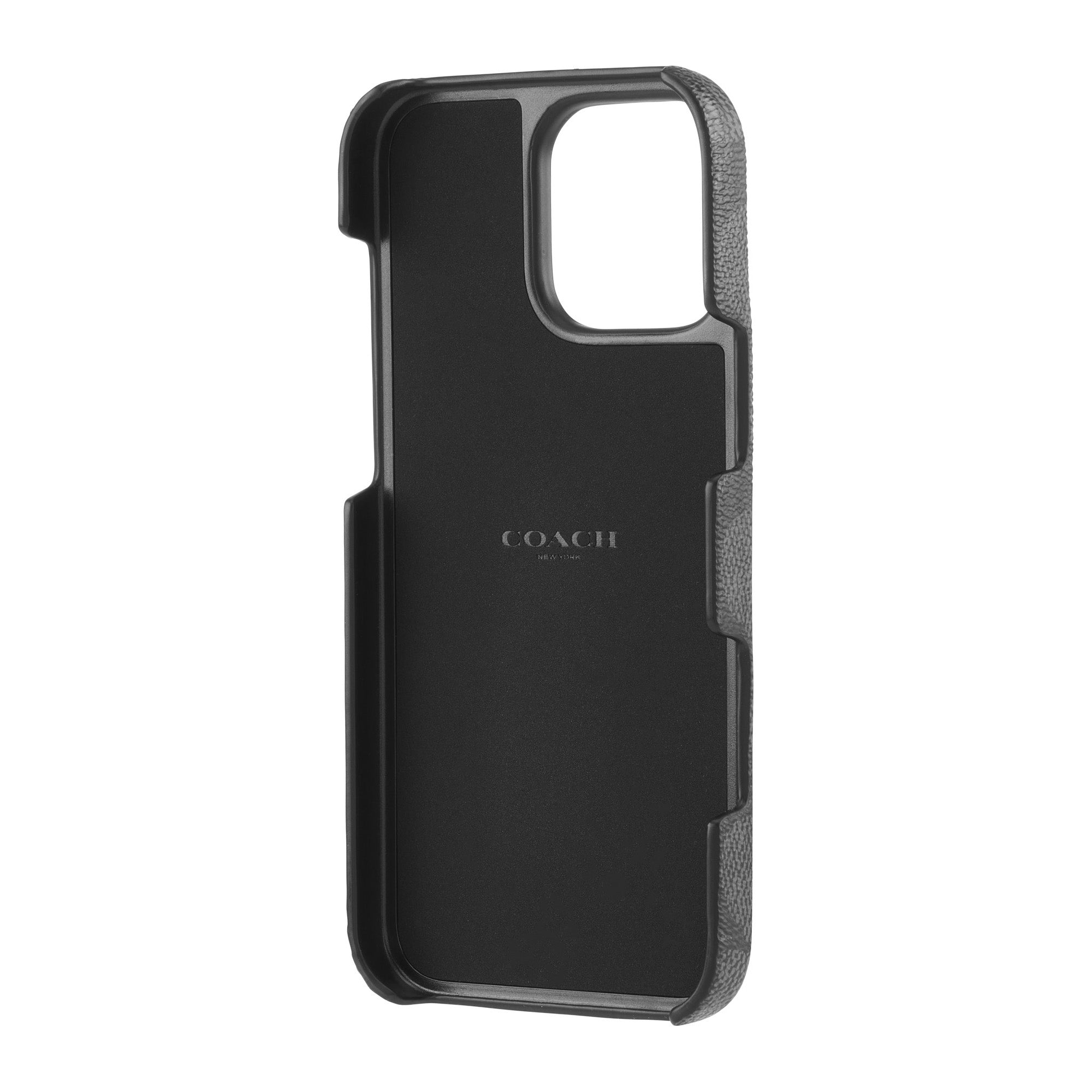 iPhone 16 Pro Max Coach Slim Wrap Signature C Case - Charcoal - 15-13376