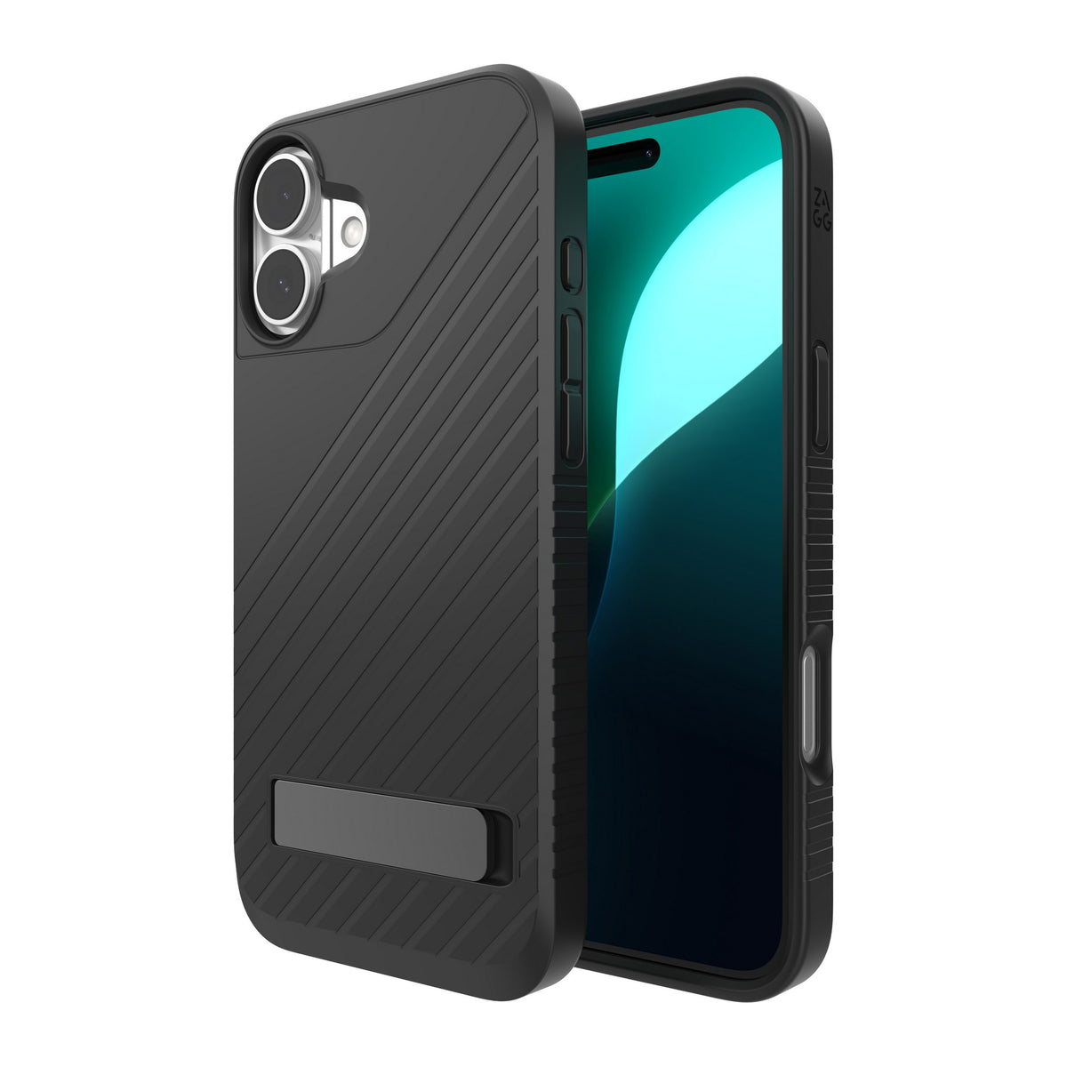 iPhone 16 Plus ZAGG Graphene Denali Snap Kickstand Case - Black - 15-13414