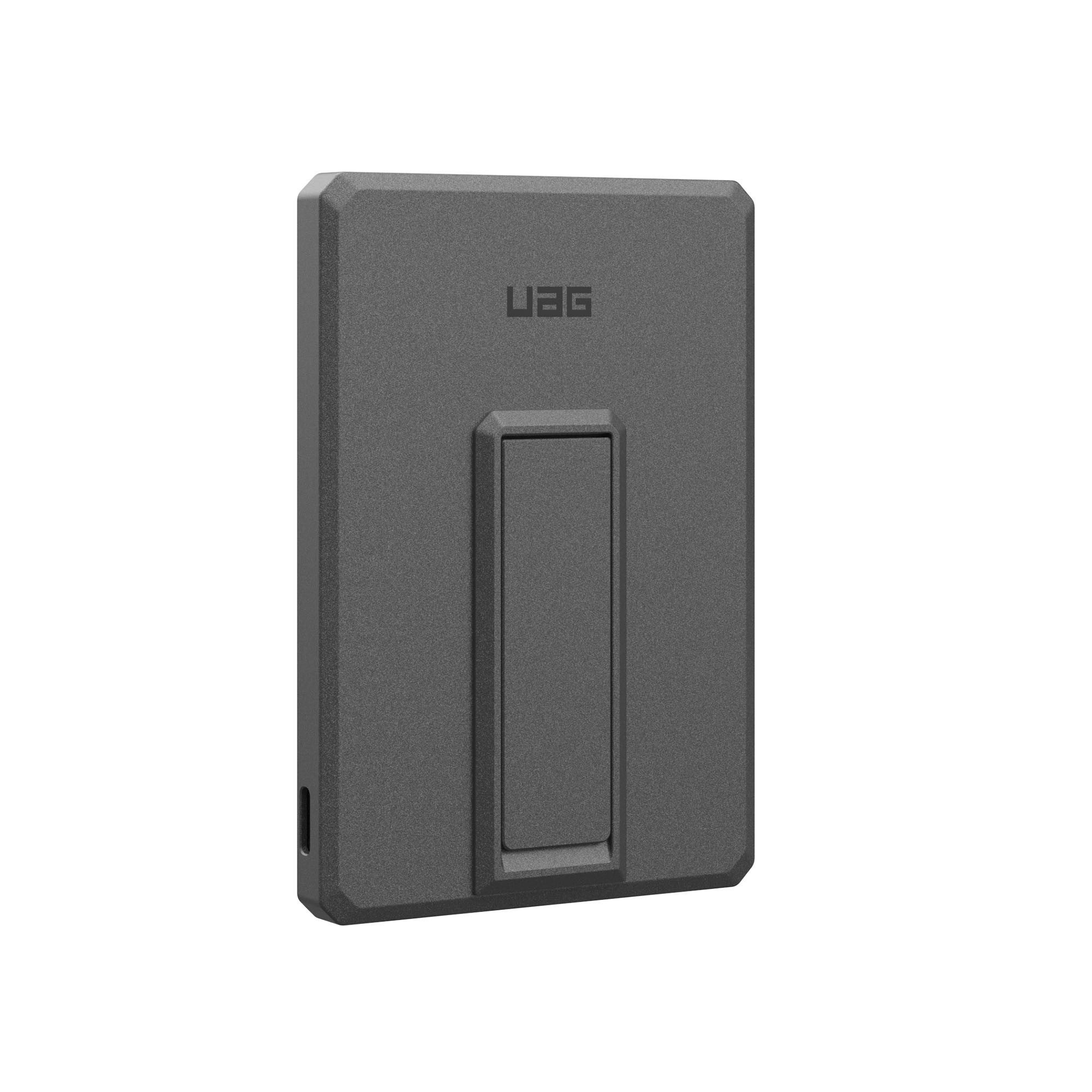 UAG 5,000 mAh Ultra Slim Wireless Power Bank + Stand - Black/Grey - 15-13716