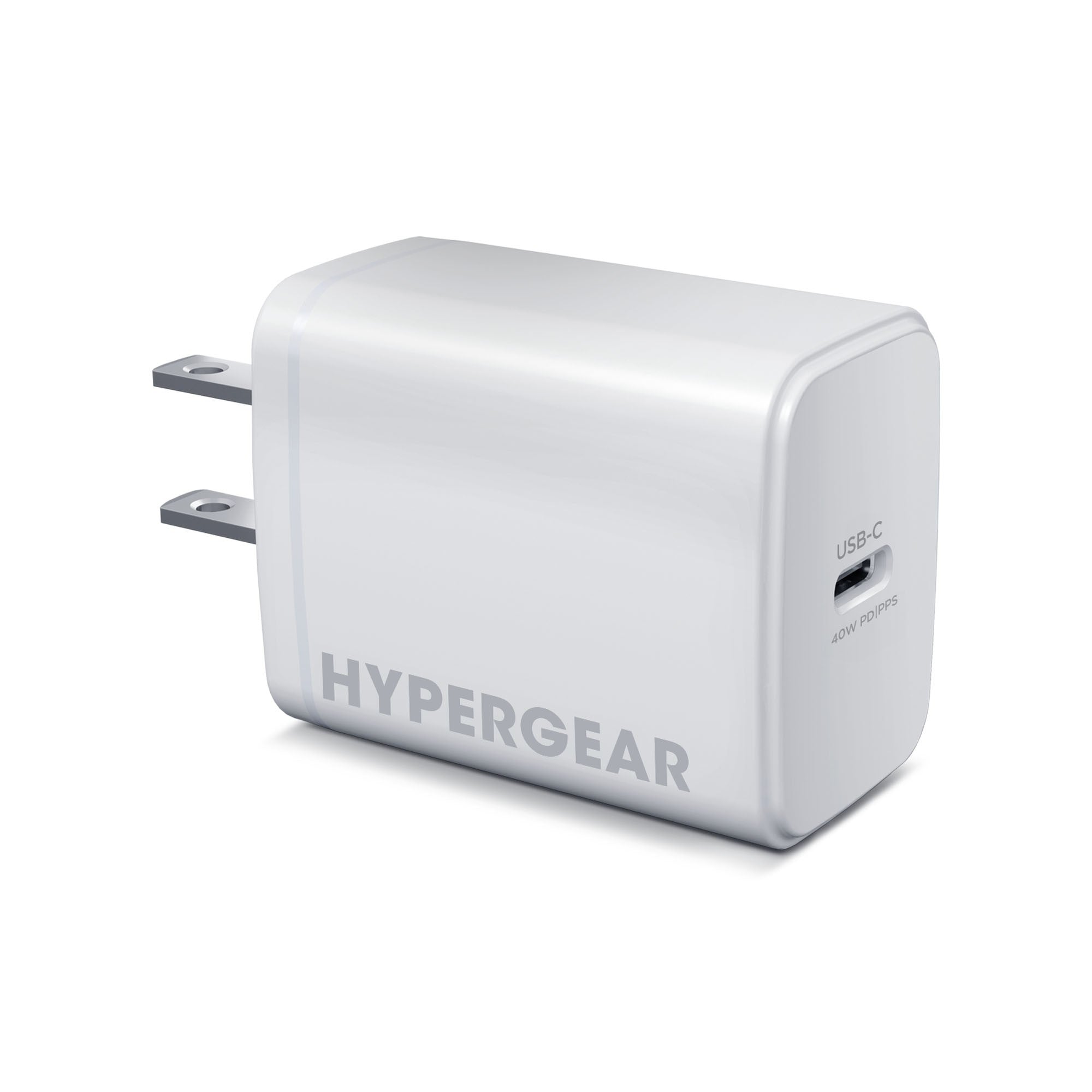 HyperGear 40W USB-C GaN Wall Charger - White - 15-13718