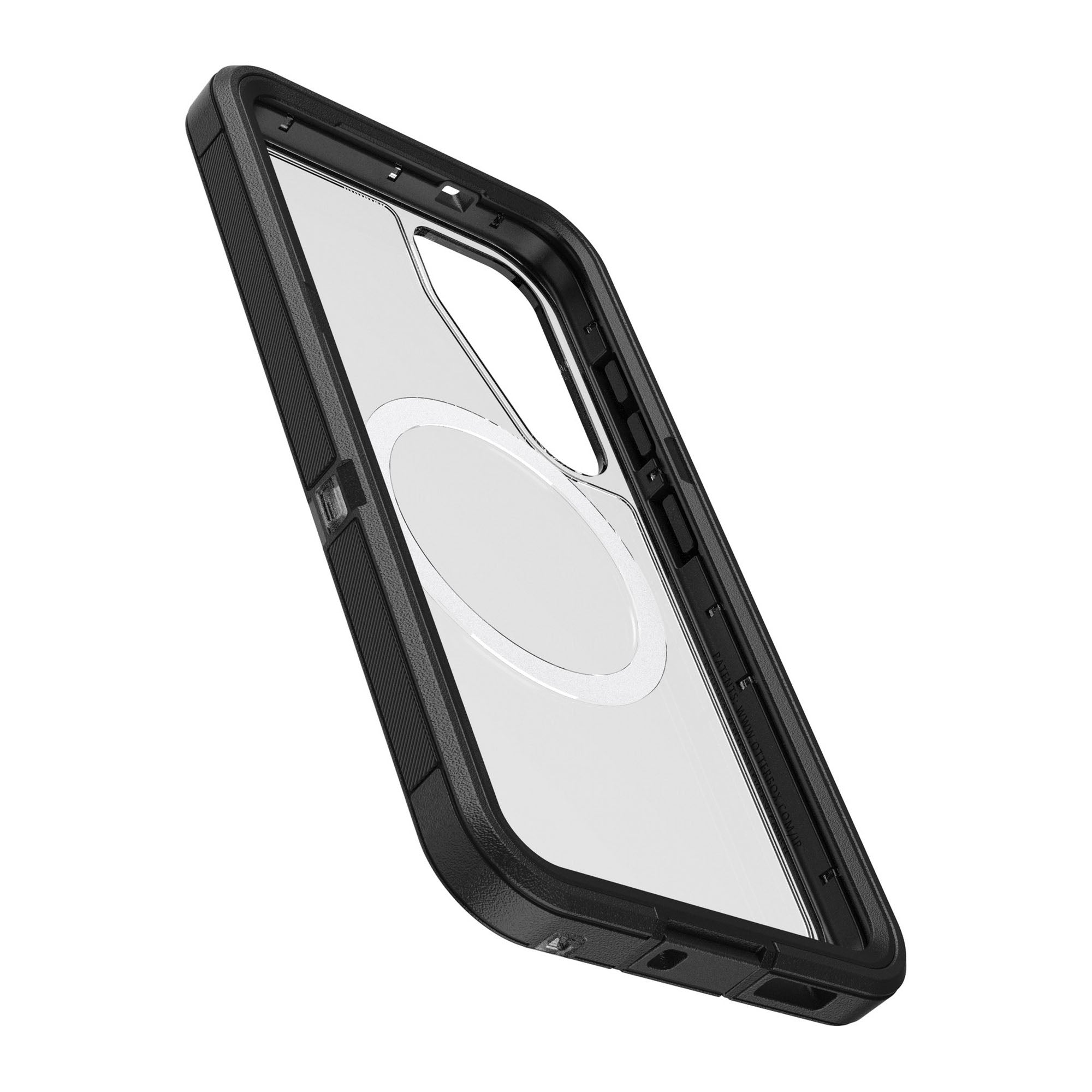 Samsung Galaxy S25 Otterbox Defender Series Pro XT Clear w/Magnets Case - Clear/Black - Dark Side - 15-13772