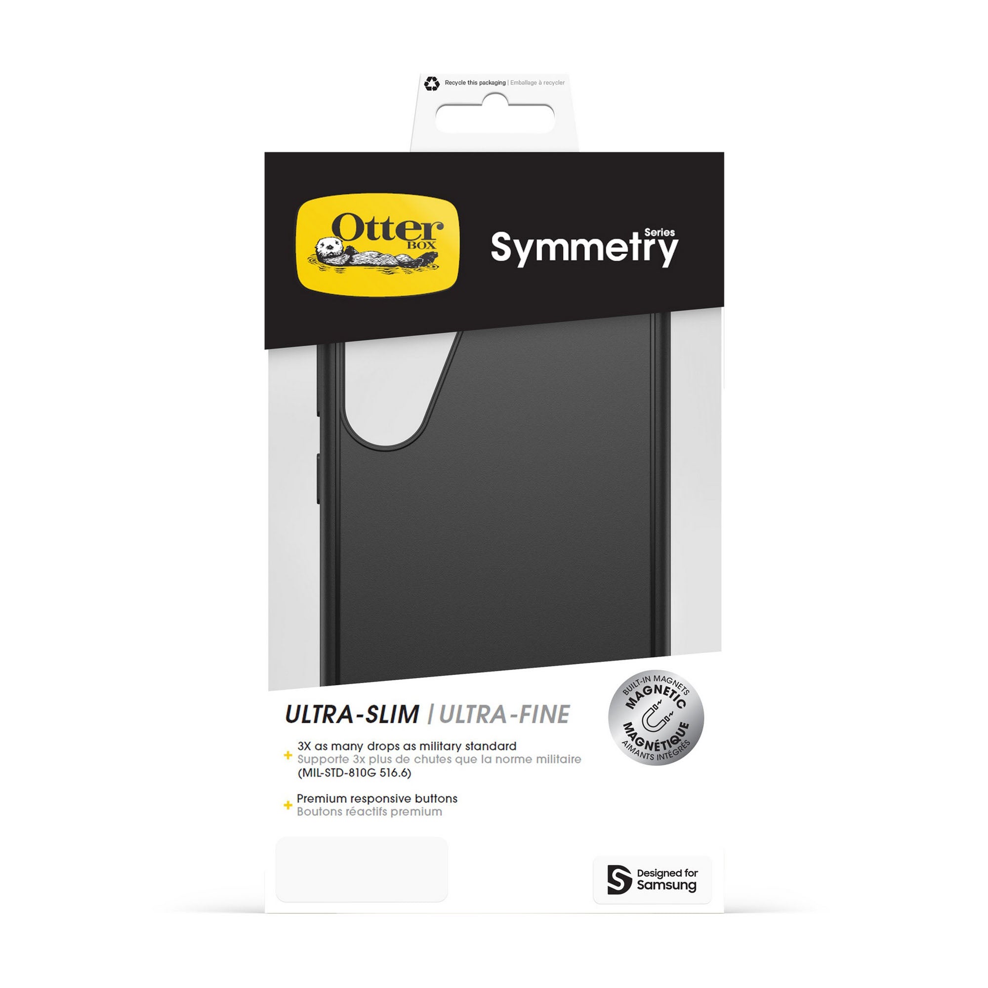 Samsung Galaxy S25+ Otterbox Symmetry Series w/Magnets Case - Black - 15-13791