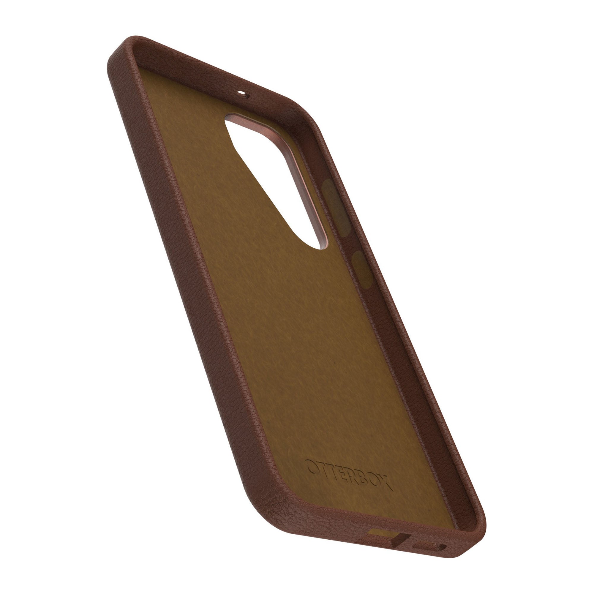 Samsung Galaxy S25+ Otterbox Symmetry Cactus Leather Series Case - Brown - Rich Adobe - 15-13794