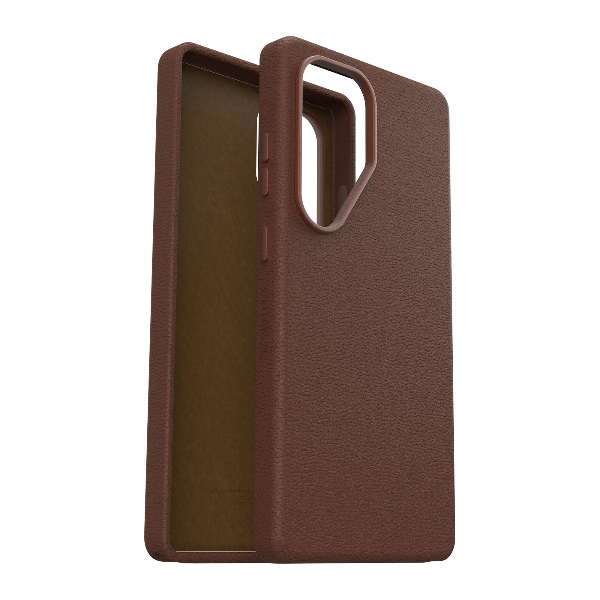 Samsung Galaxy S25 Ultra Otterbox Symmetry Cactus Leather Series Case - Brown - Rich Adobe - 15-13798