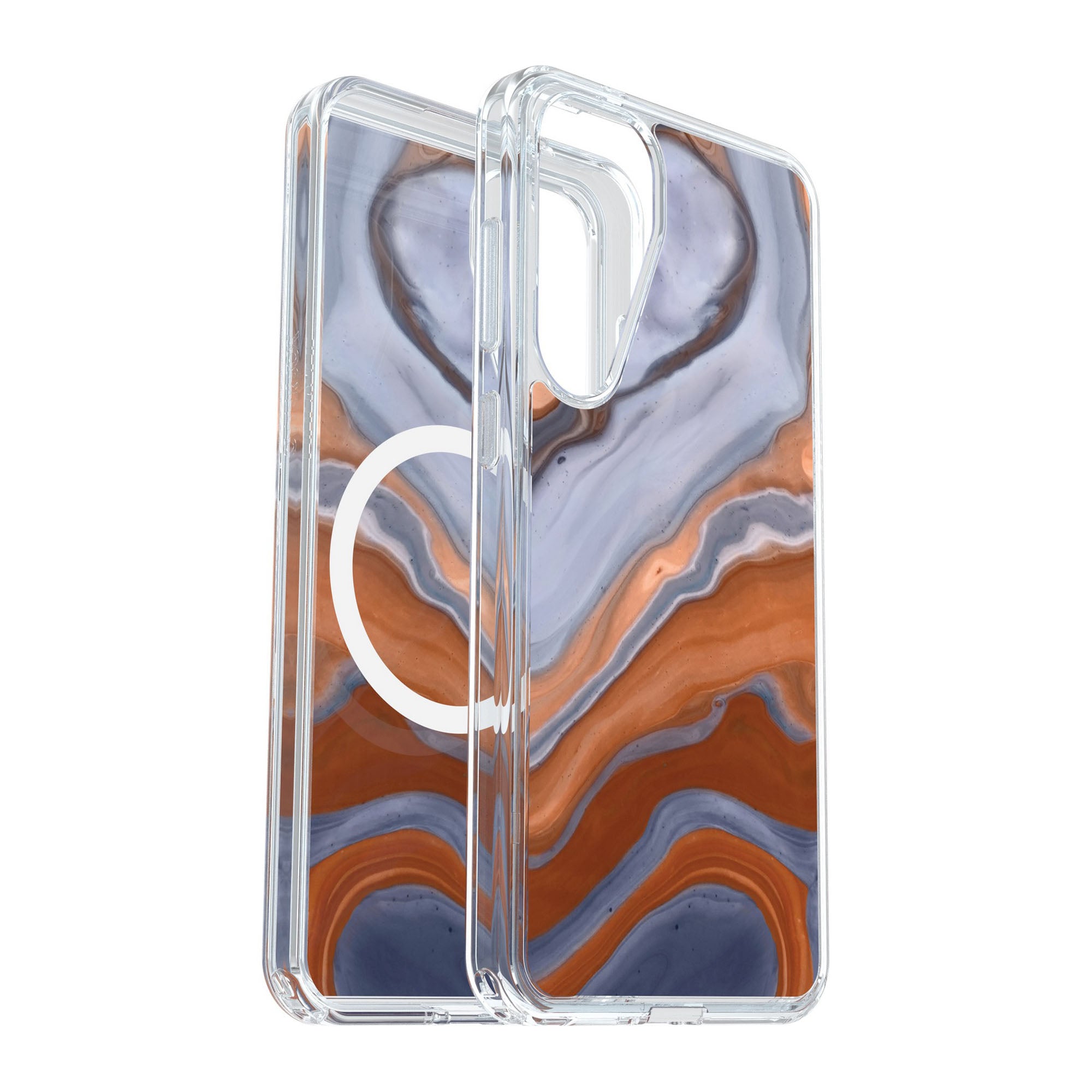 Samsung Galaxy S25+ Otterbox Symmetry Series w/Magnets Clear Case - Blue - High Desert Agate - 15-13806