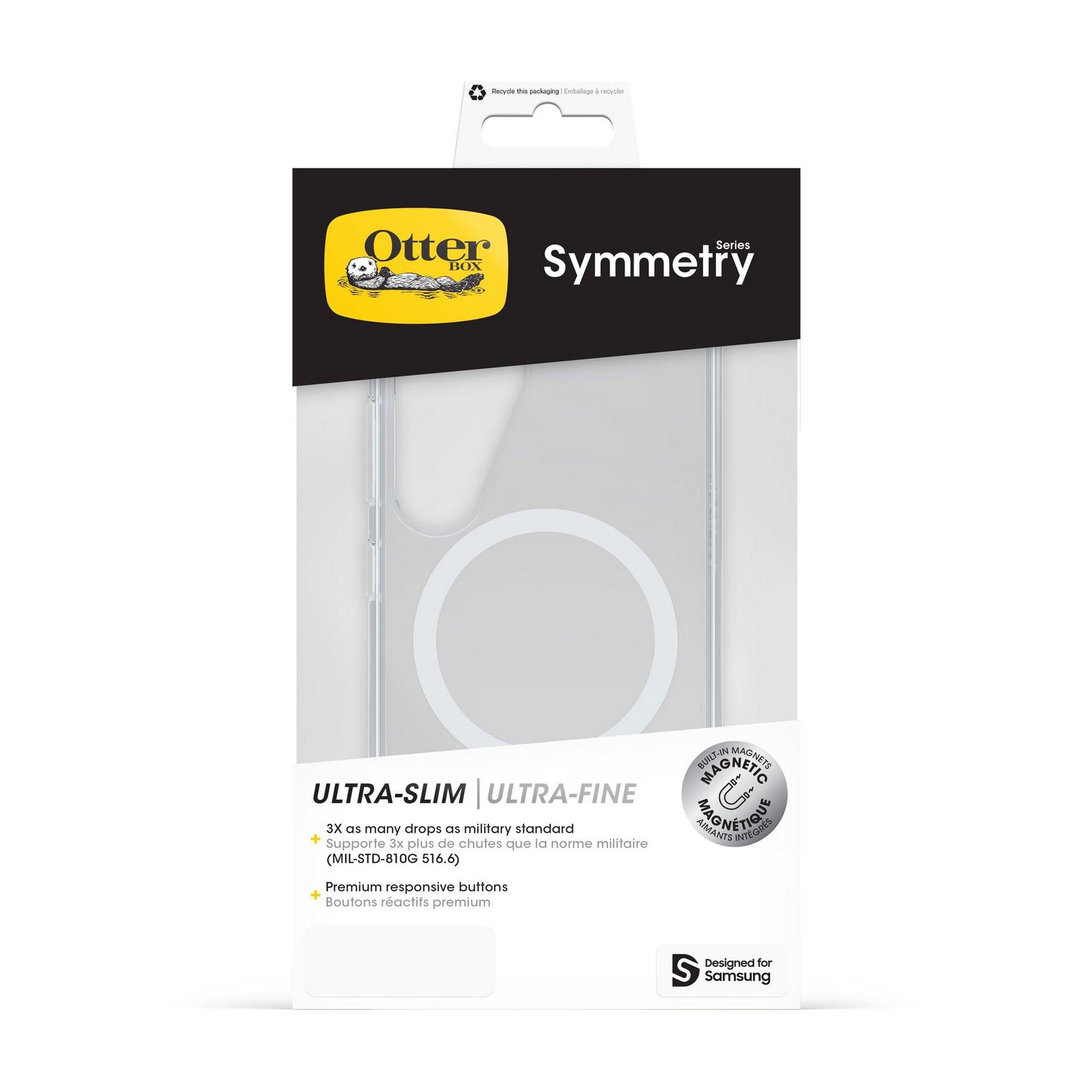 Samsung Galaxy S25 Otterbox Symmetry Series w/Magnets Clear Case - Clear - 15-13811